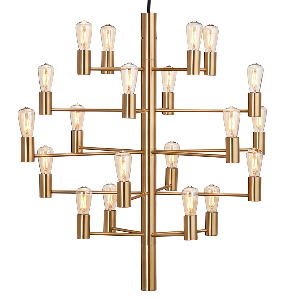 Herstal - Manola 20 LED-Deckenleuchte Messing Satin Brass - Gold - Deckenleuchten