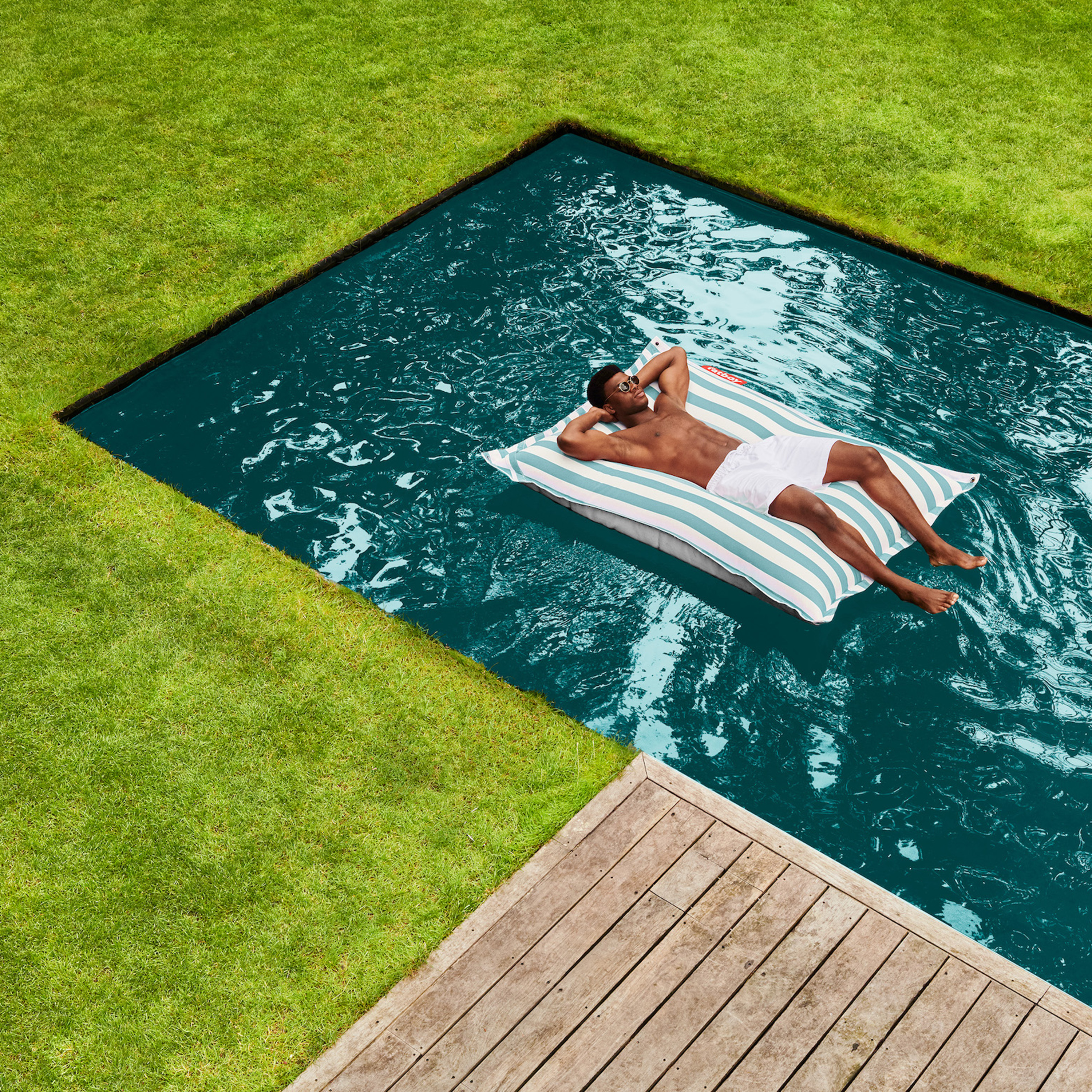 Fatboy Original Floatzac Sittpuff Stripe Azur