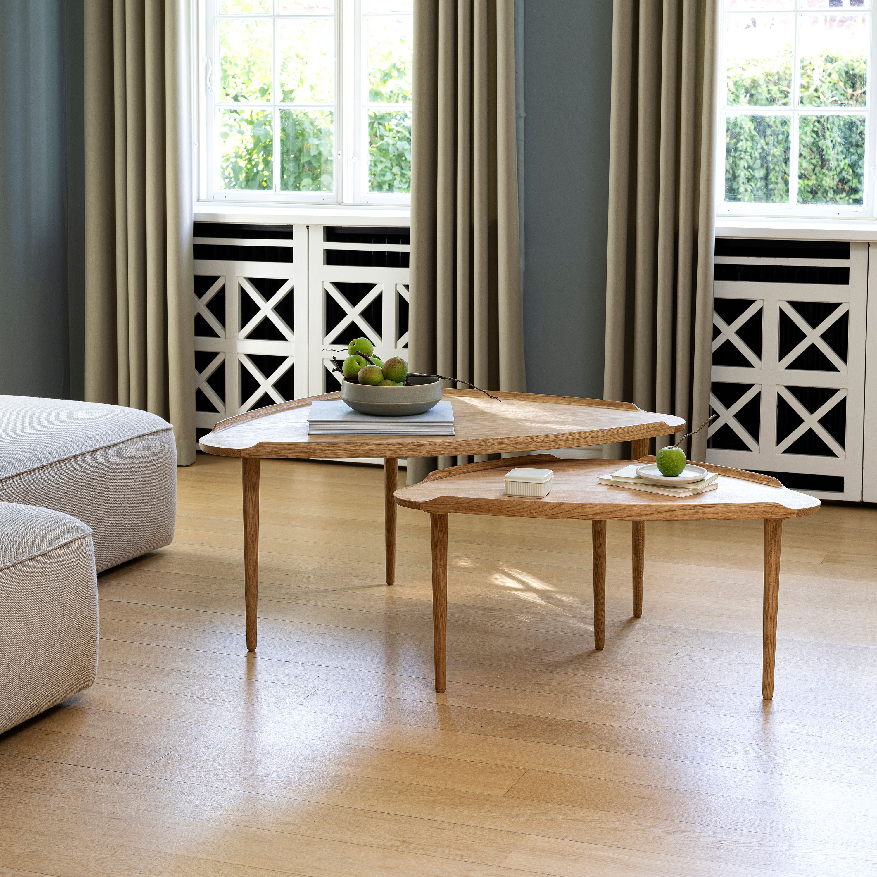 Aakjaer Furniture No.55 Sofabord Naturo ljet Eik Large