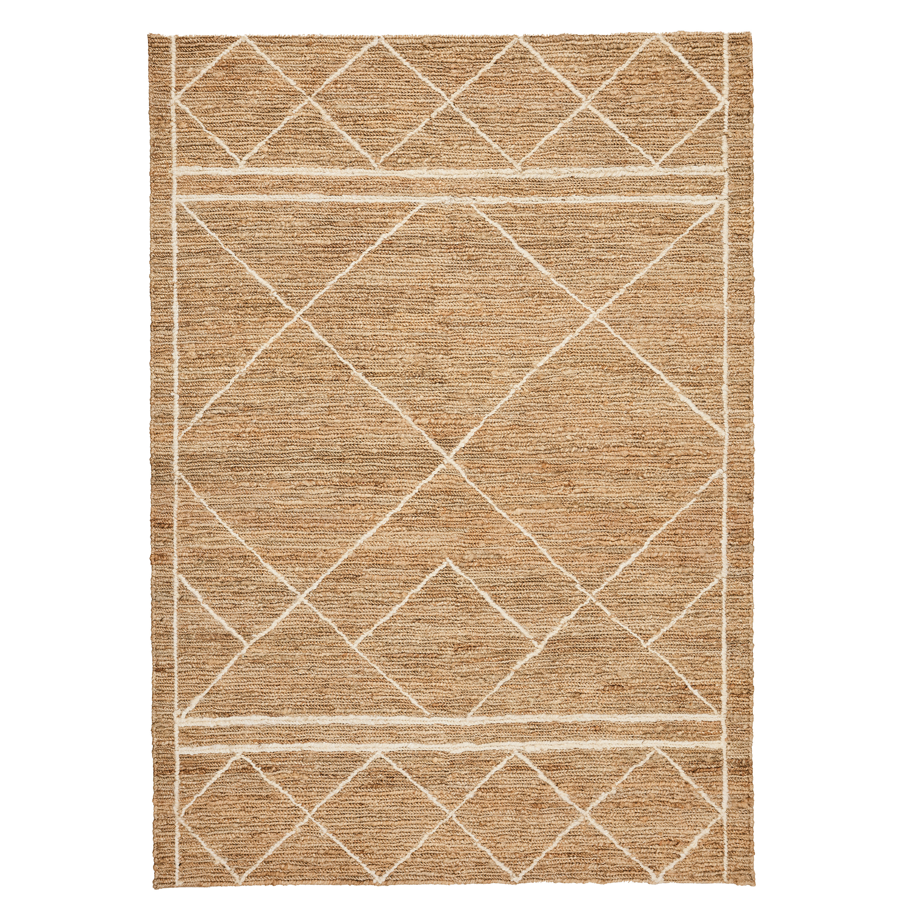 Tell me more - Harlequin Hanfteppich 200x300 - Weiß - Jute- & Sisalteppiche