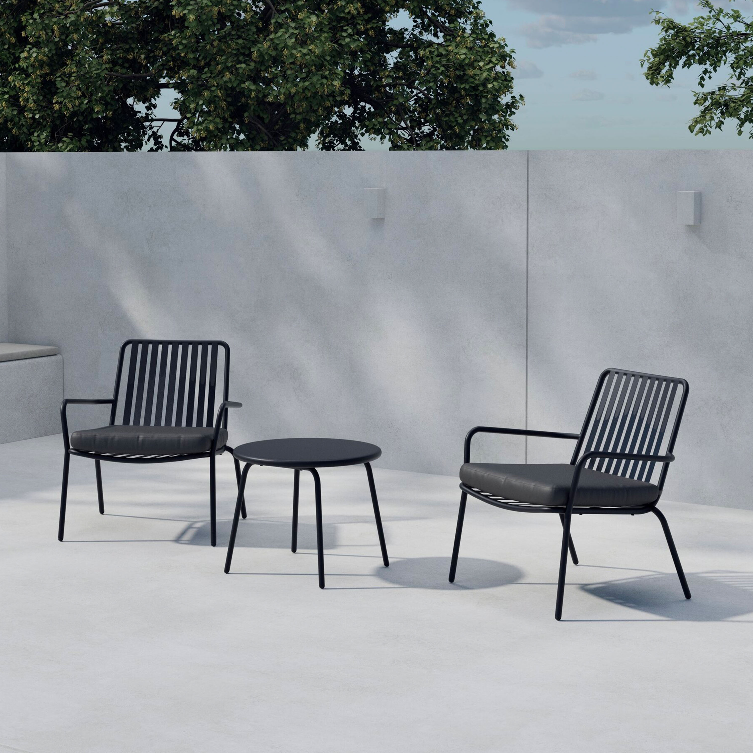 Venture Home Mykonos Loungeset Black