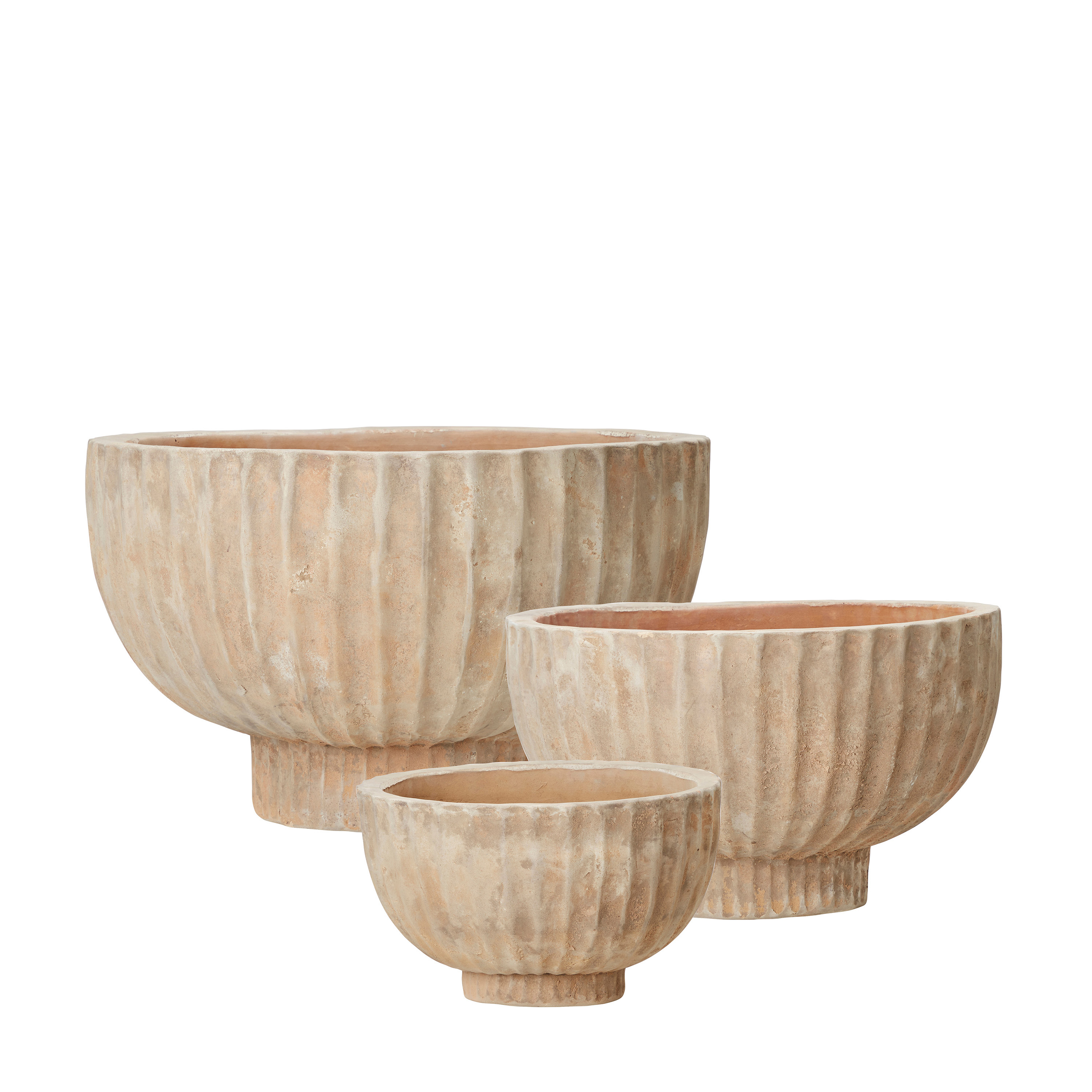 Wikholm Form - Fedora Kruka Antik Terrakotta 3-pack - Beige