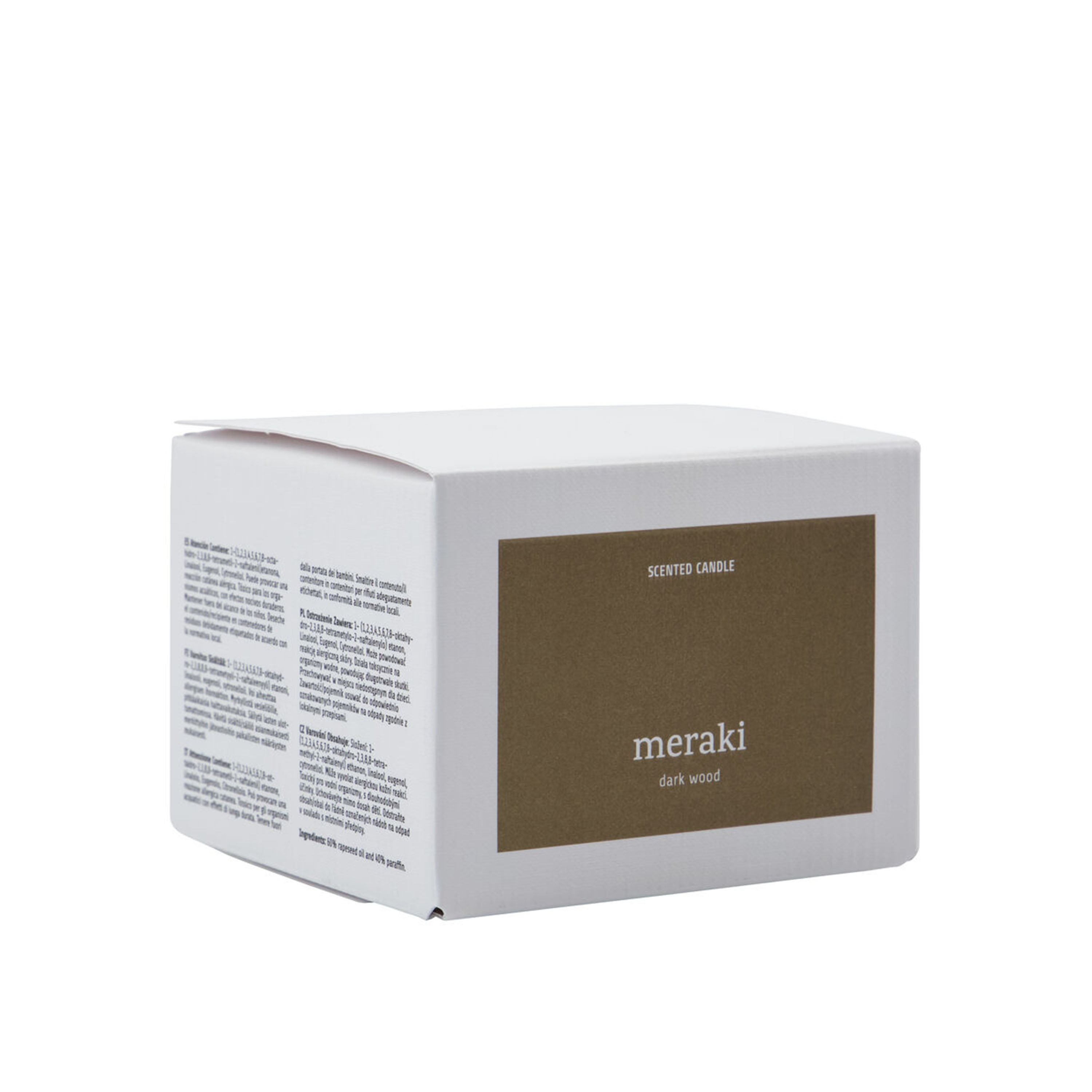 Meraki Dark Wood Duftkerze 340 g