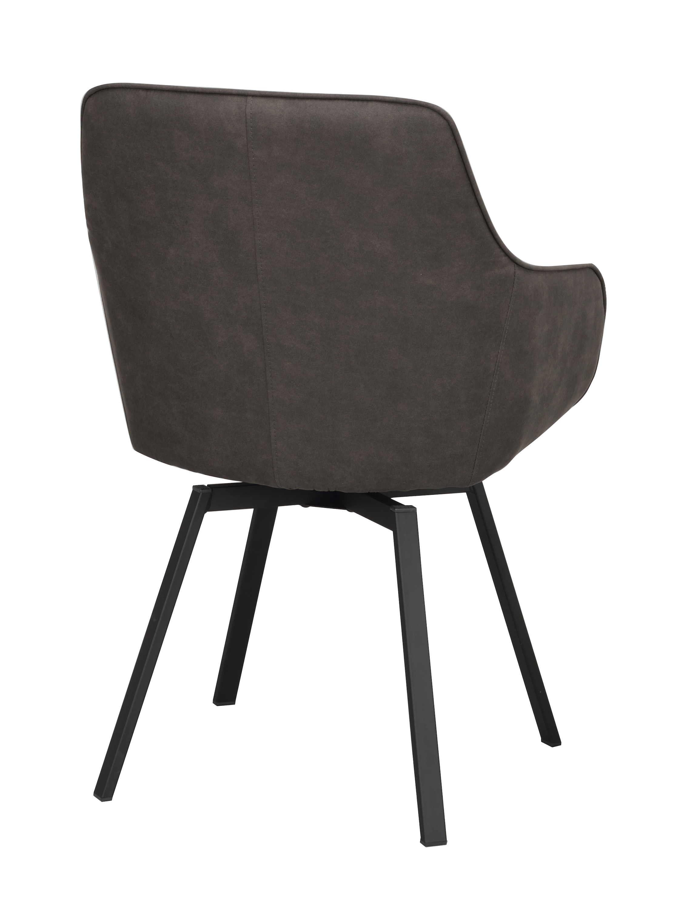 Rowico Home Alison Karmstol Mörkgrå Microfiber/Svart