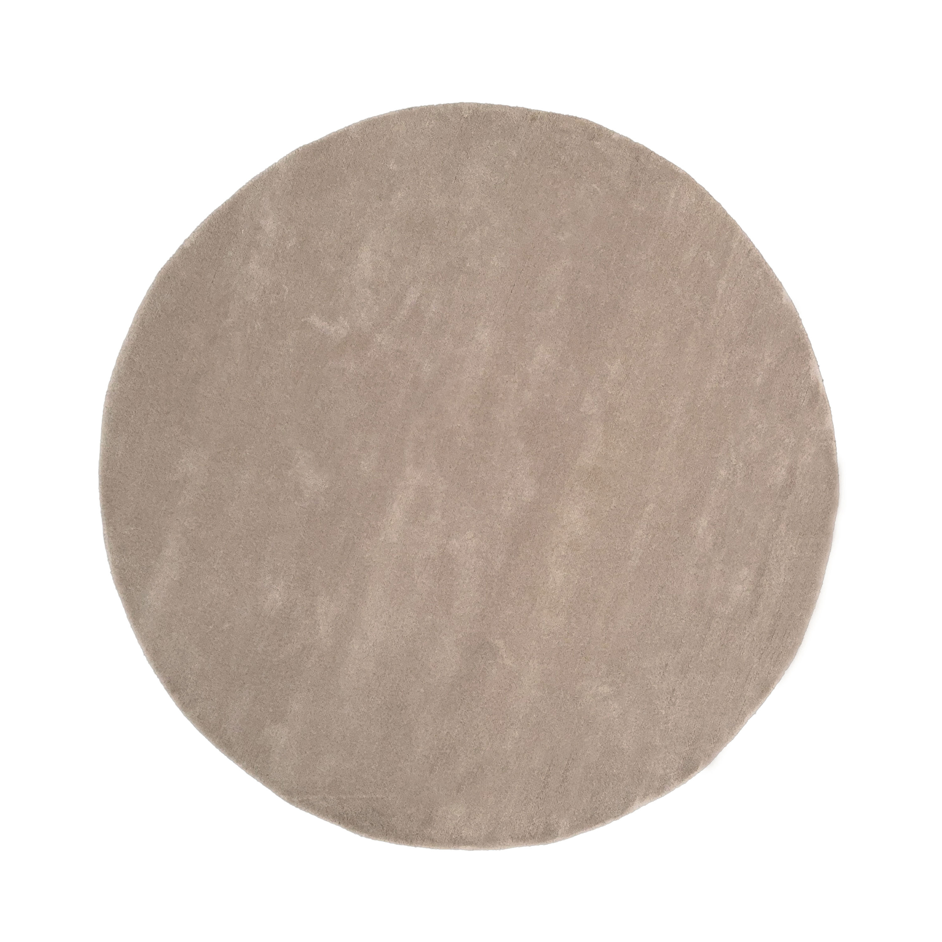 Liljehok Rund Ullmatta Beige Ø200