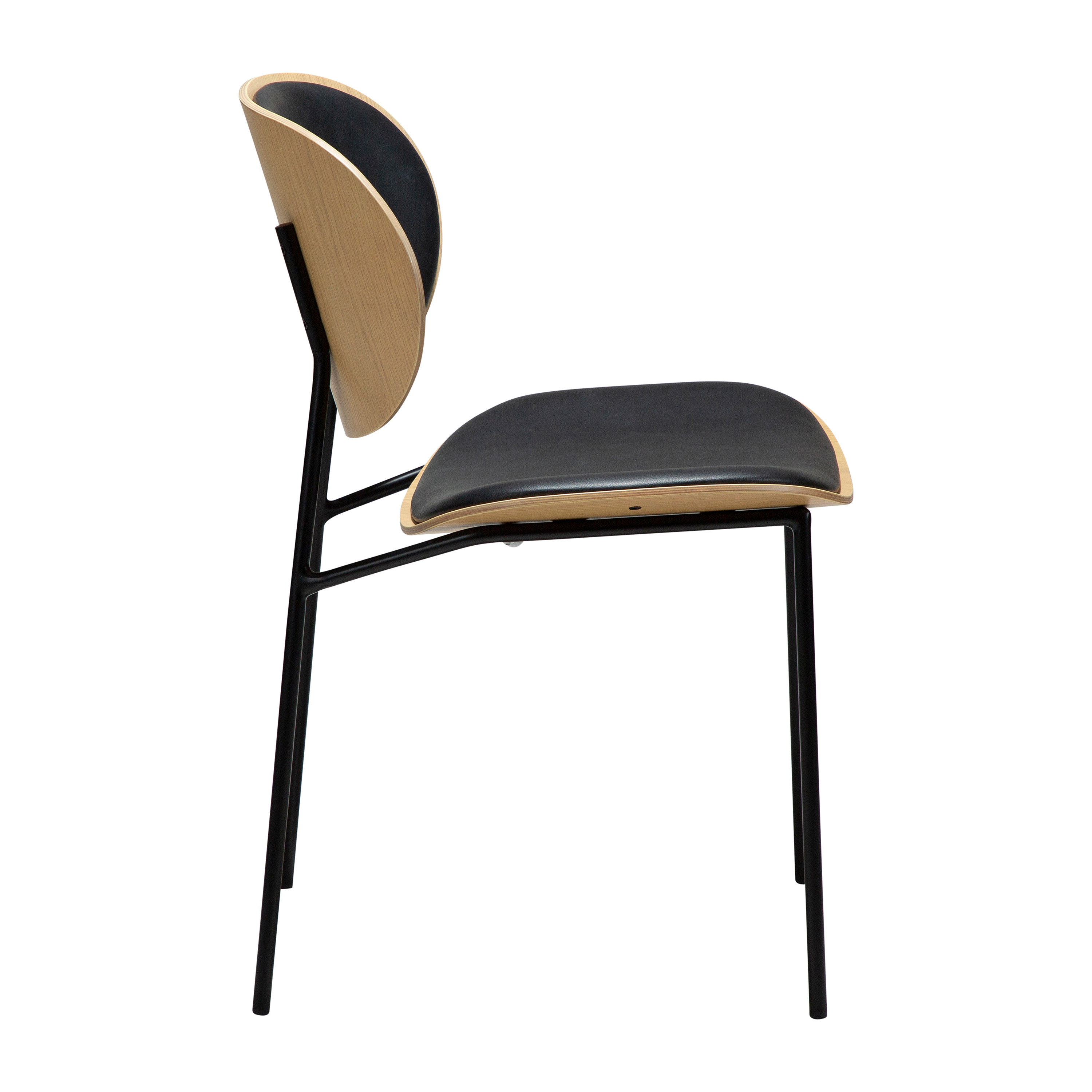 Dan Form Clementina Ruokatuoli Musta/Valkolakattu Tammi