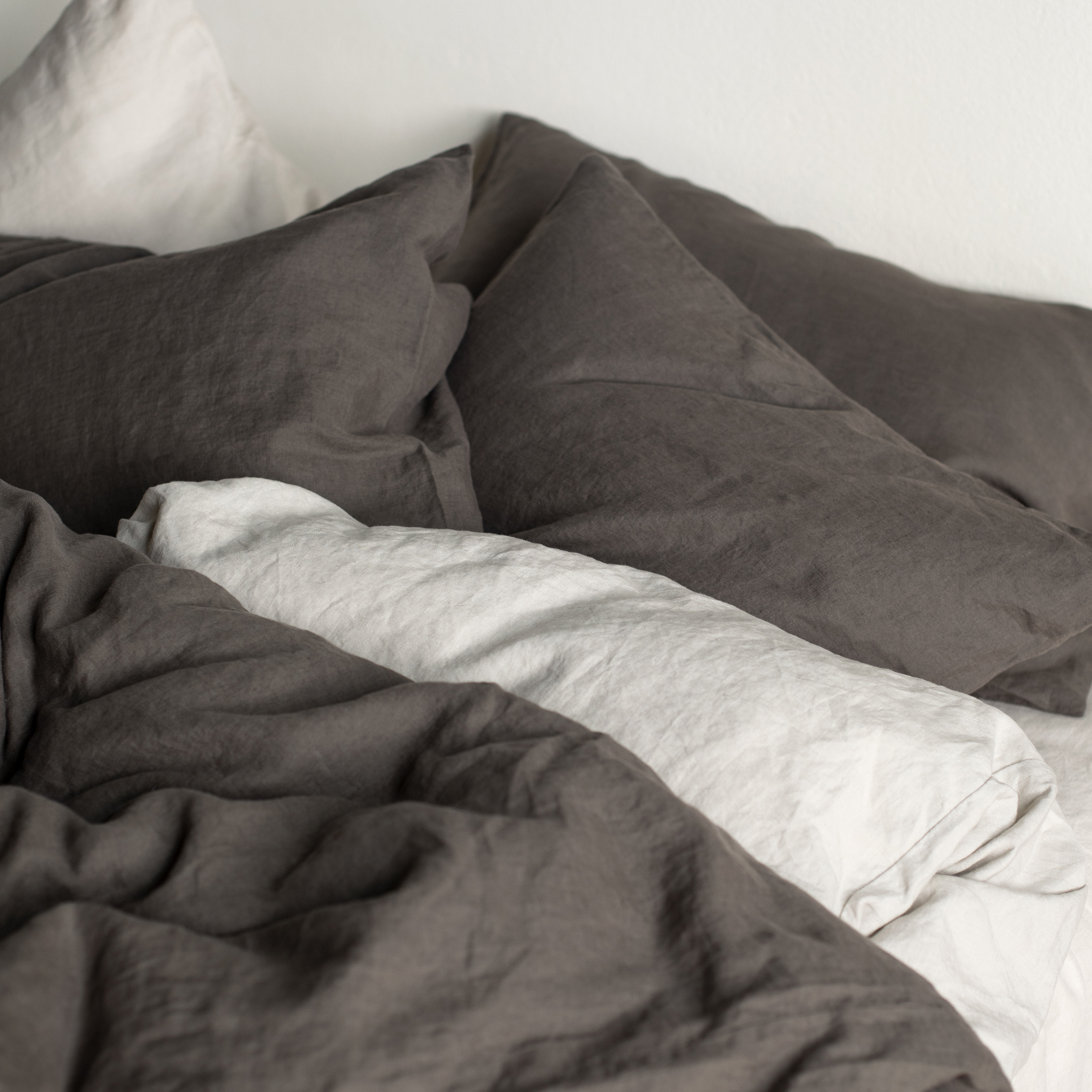 Tell me more Påslakan Linne Taupe Enkel