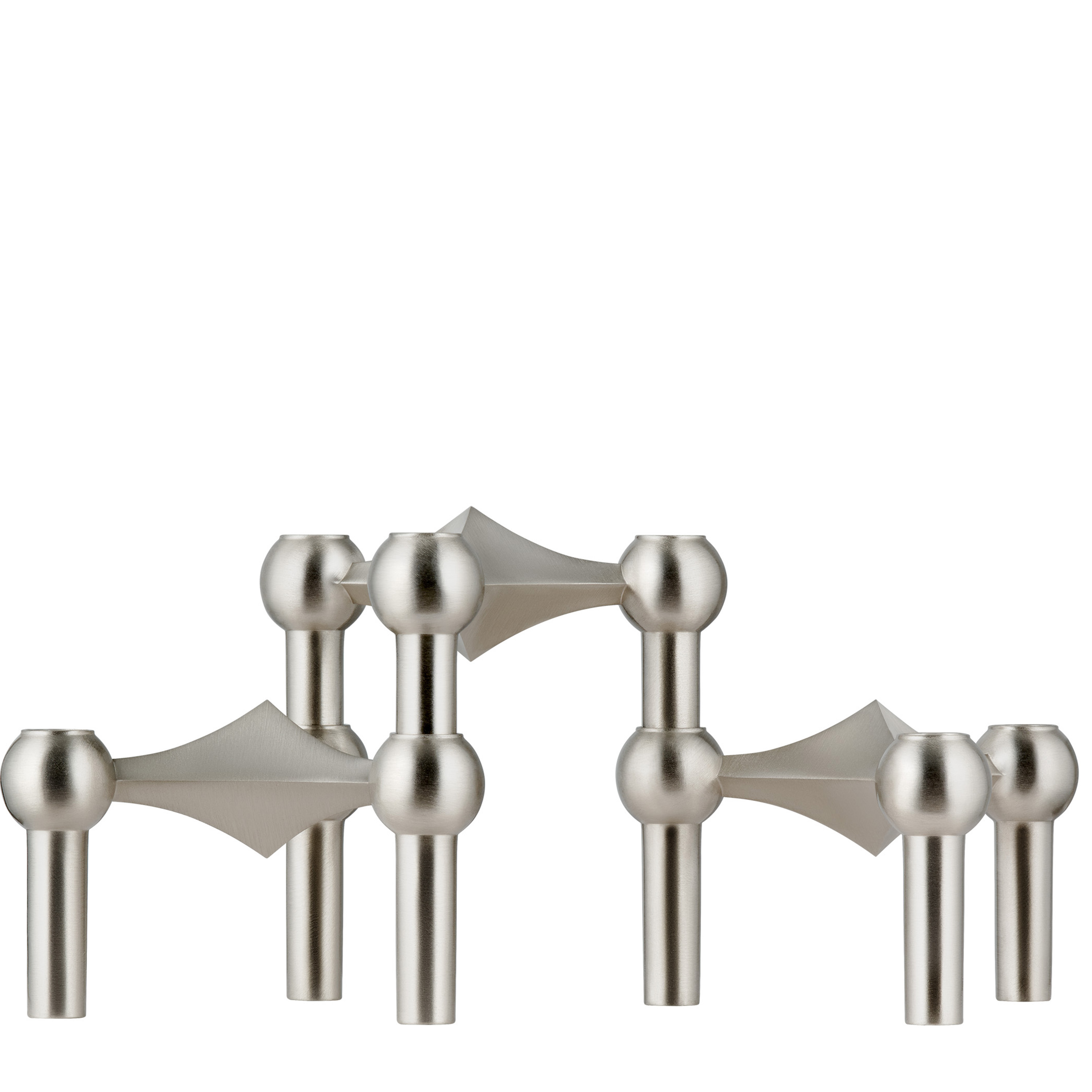 STOFF Nagel Ljusstake Brushed Chrome 3-pack