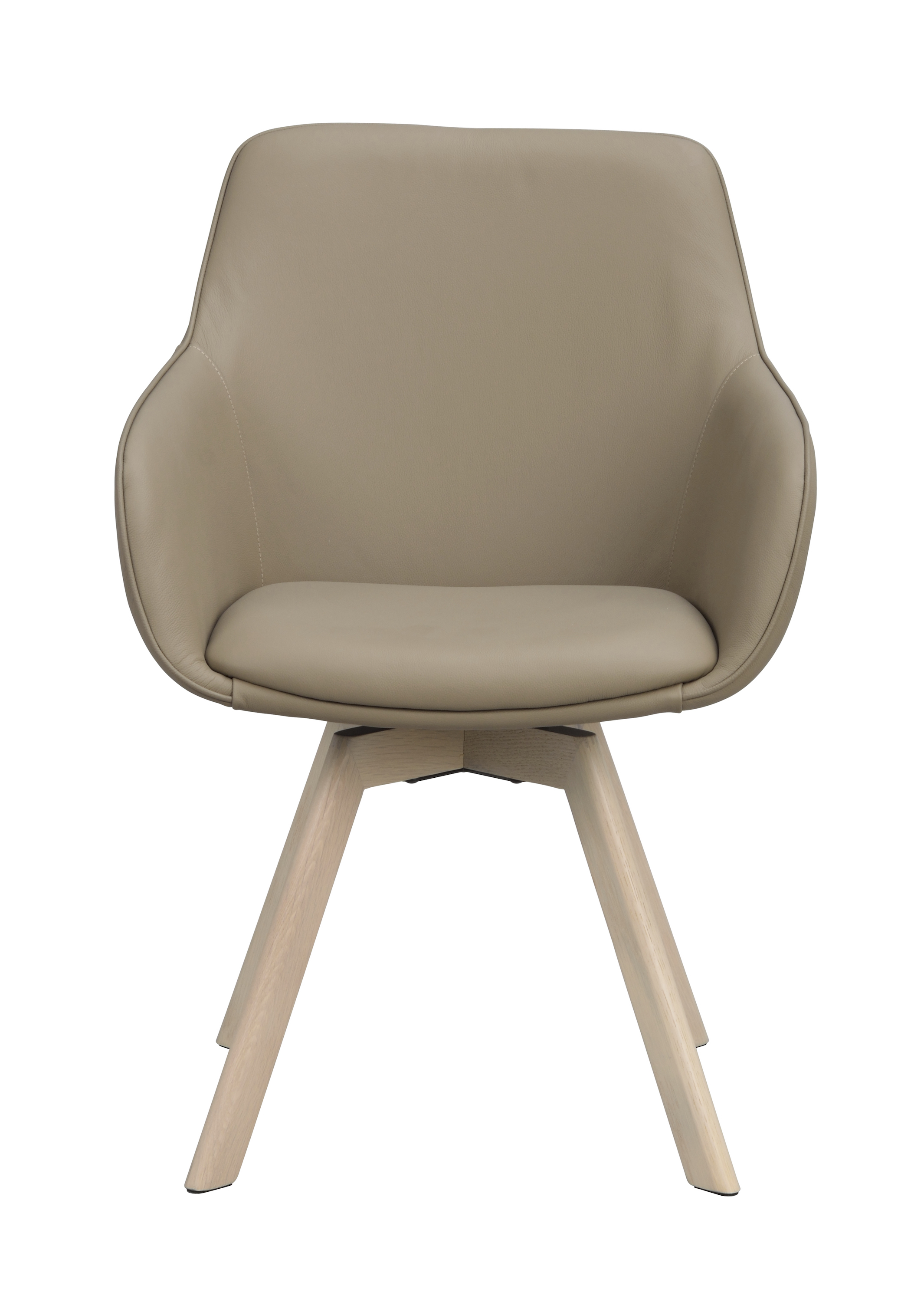 Rowico Home Alison Karmstol Beige Läder/Vitpigmenterad