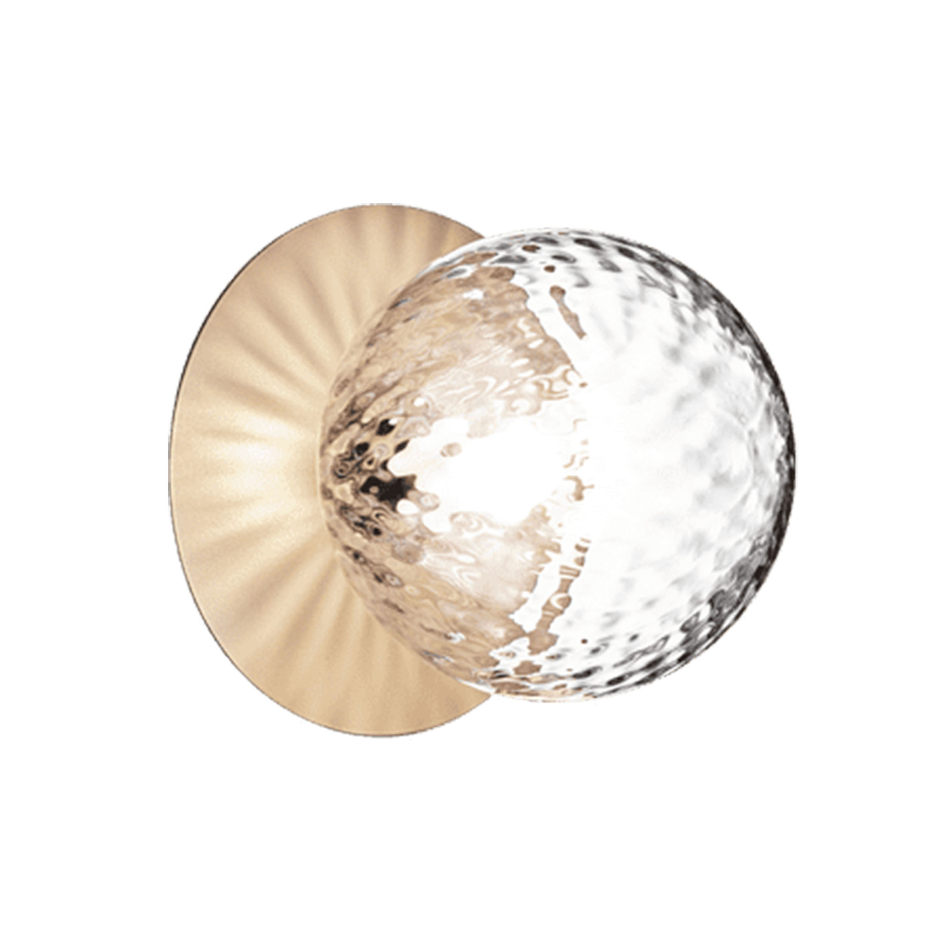 Liila 1 Vägg/Taklampa Nordic Gold/Optic Clear Medium