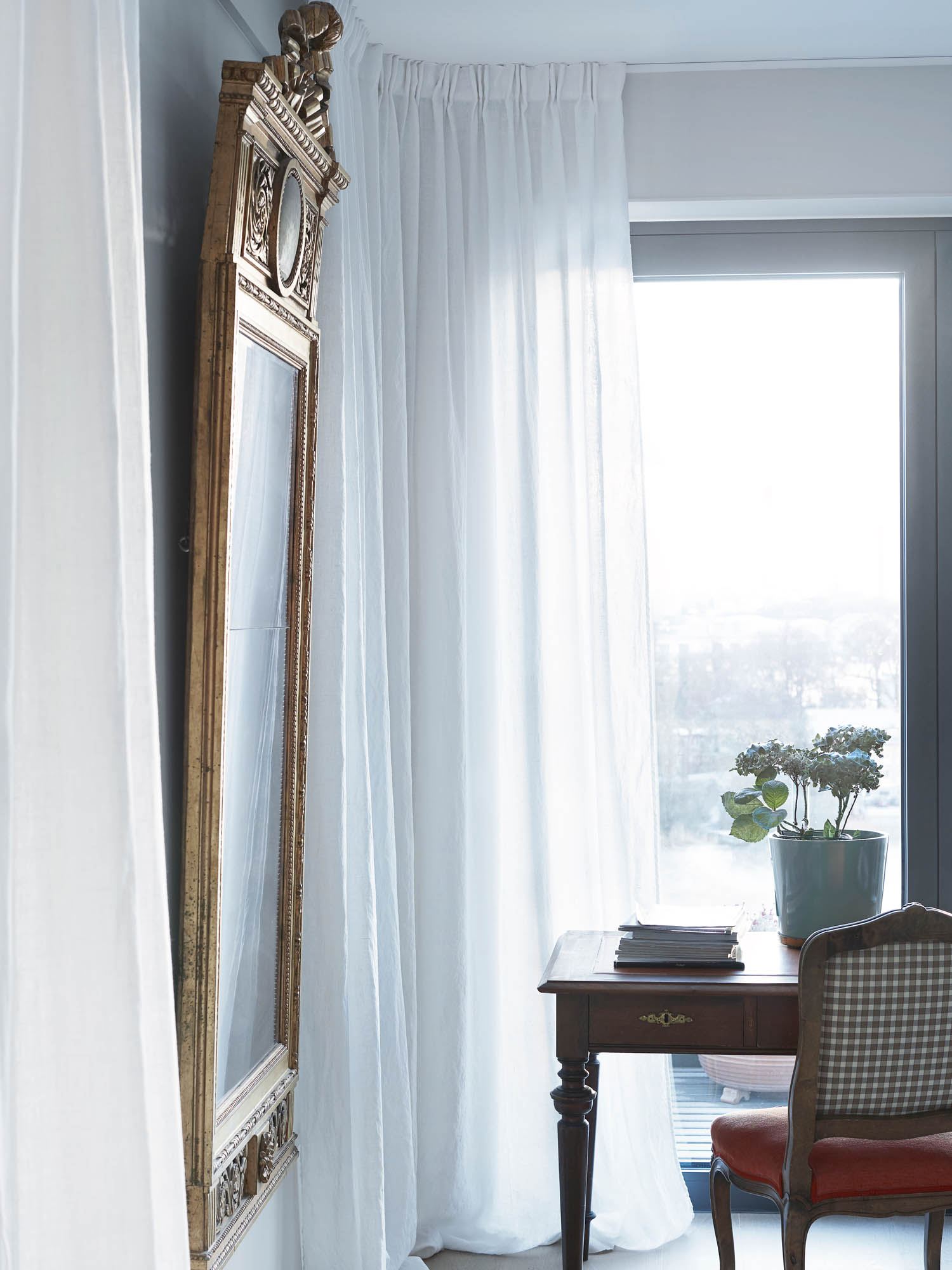 Himla Sunshine Verhopaneeli Pellava Valkoinen 290 cm