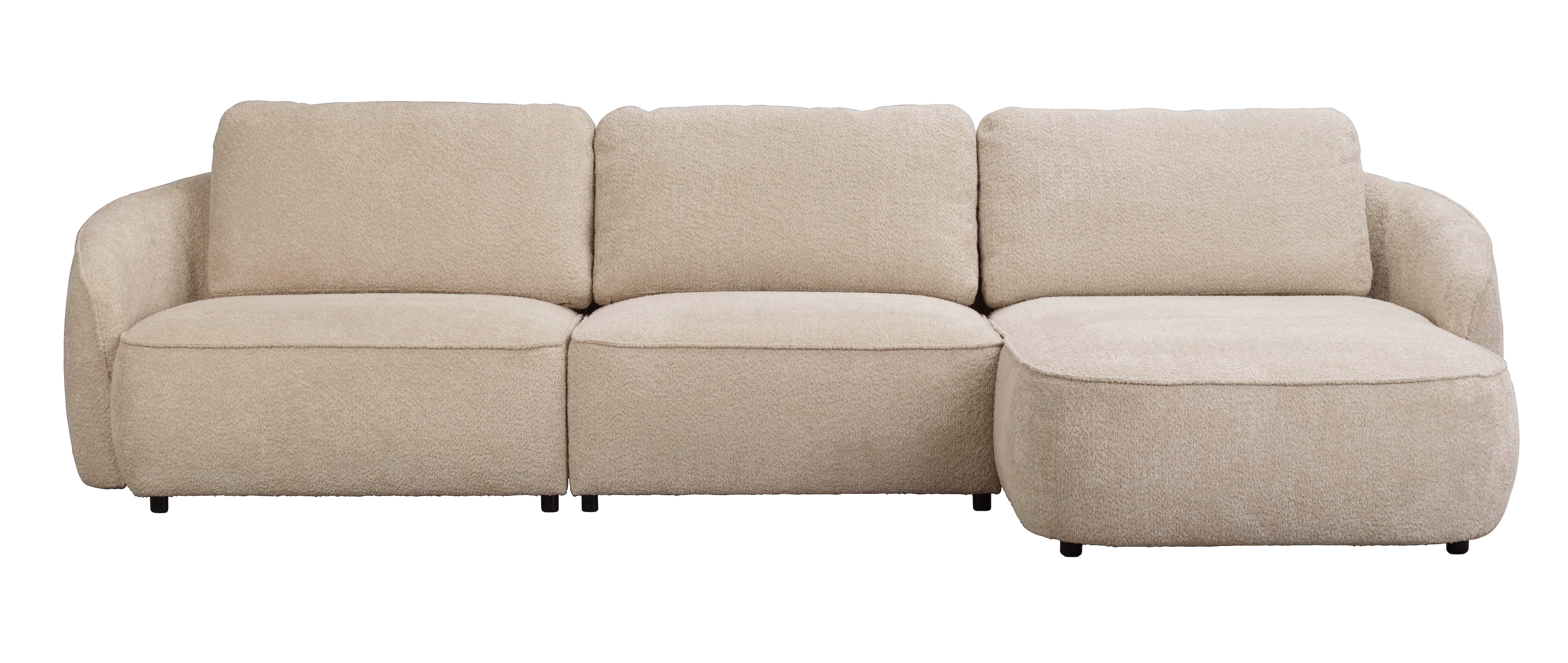 Rowico Home - Norris 4-Sitzer Sofa Chaiselongue Rechts Hellbeige 319cm - Sofas