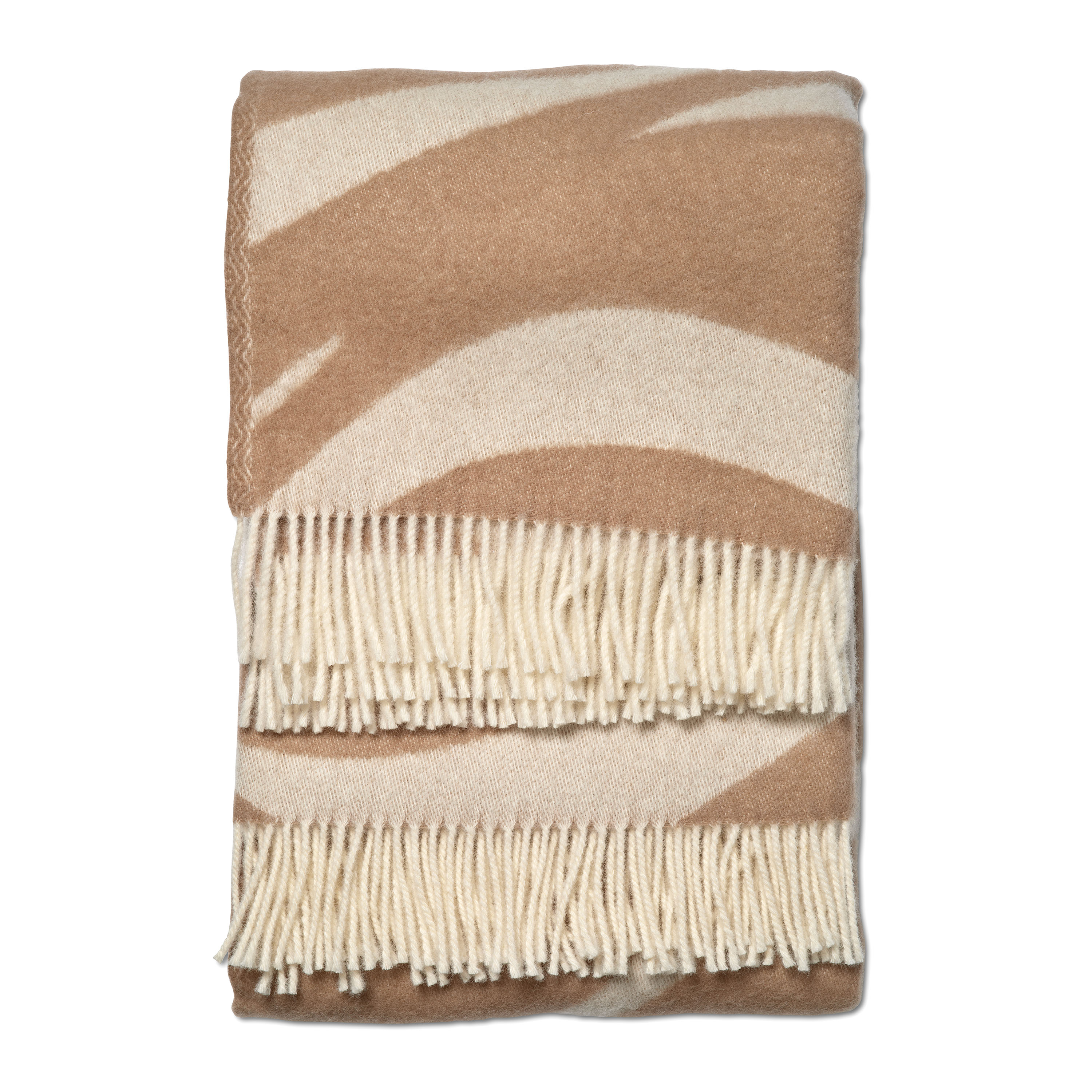 Flow Pläd Beige 130x180