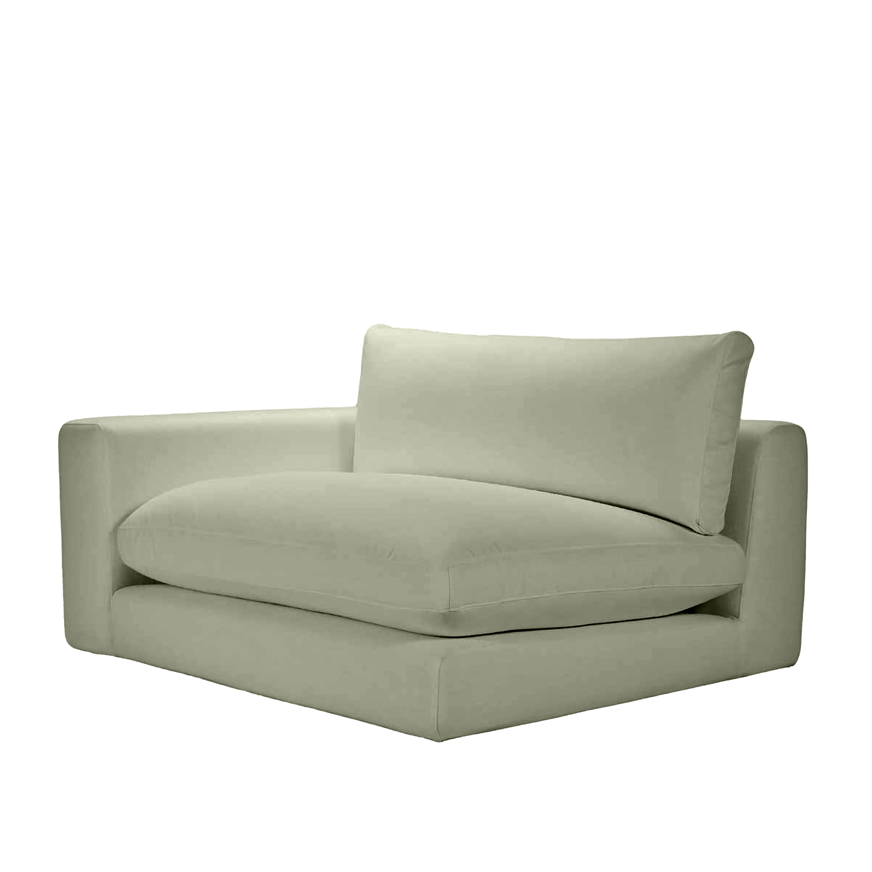 Sleepo Collection Capri 1.5-sits Soffmodul Vänster Armstöd Green 142cm