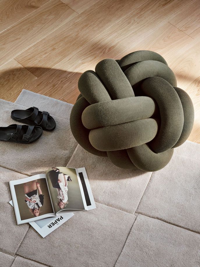 Design House Stockholm Knot Sittpuff XL Forest Green
