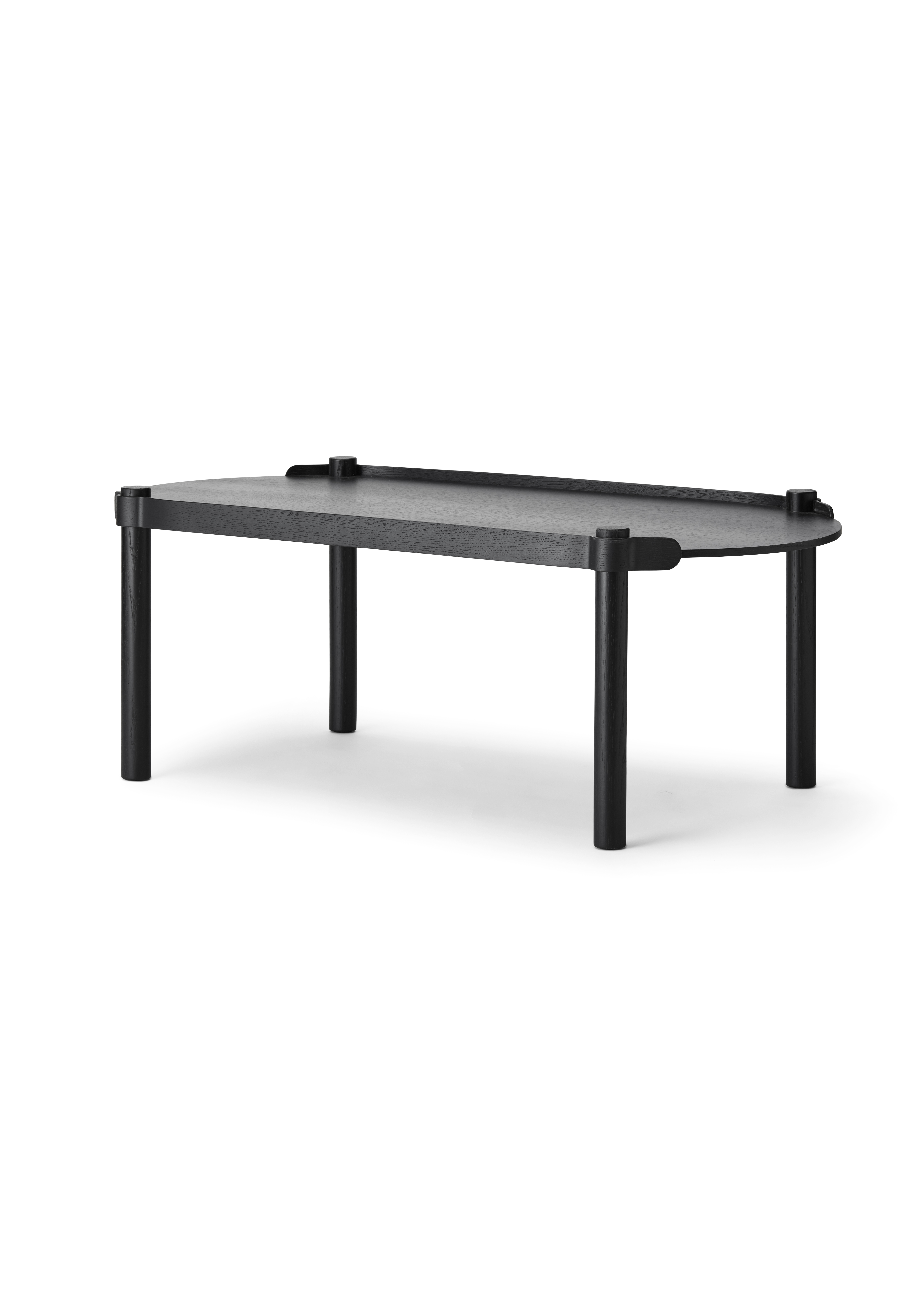 Cooee Design - Woody Sofabord Svart Beiset Eik 105cm - Salongbord