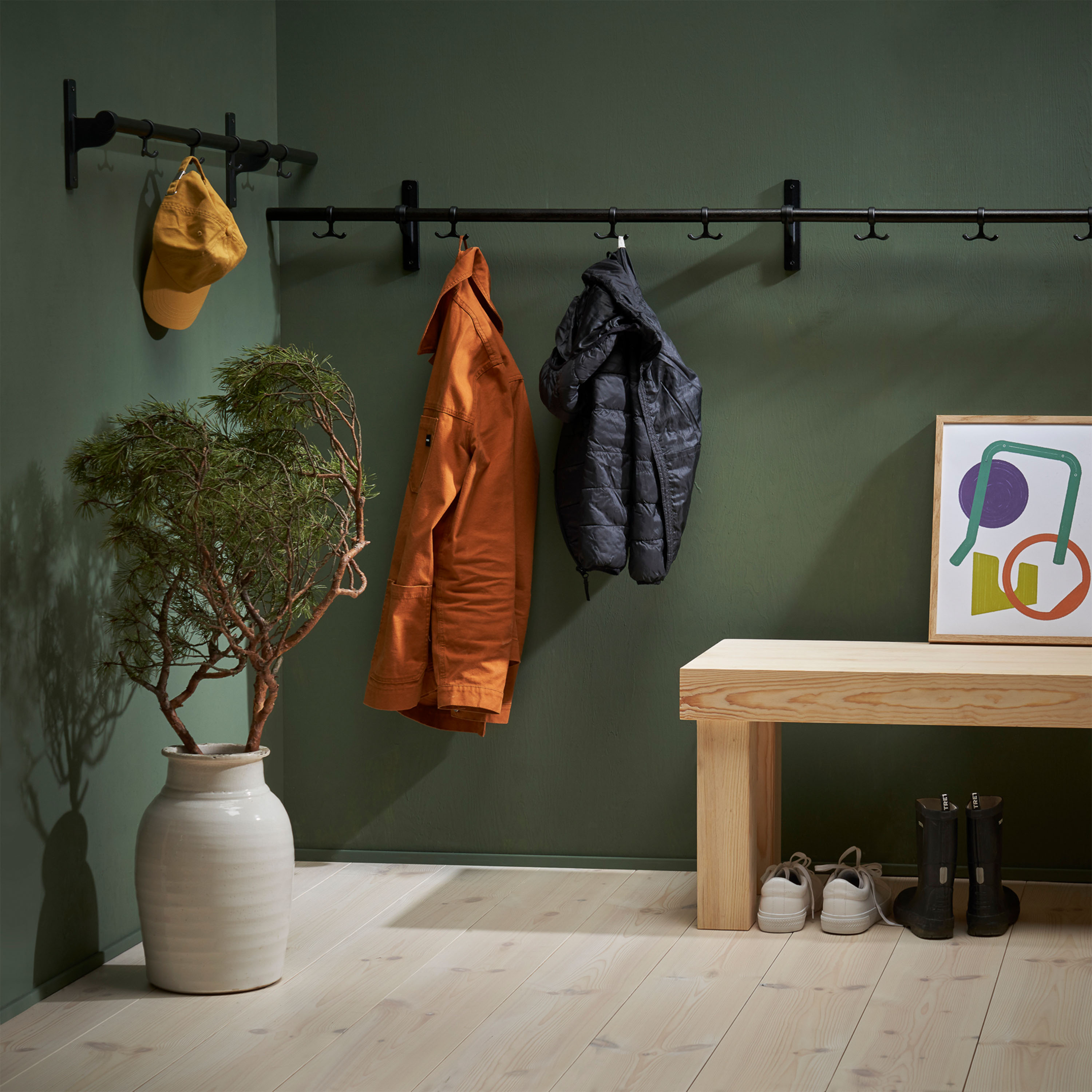 Essem Design Nostalgi Kroklist Svart/Svart 100cm