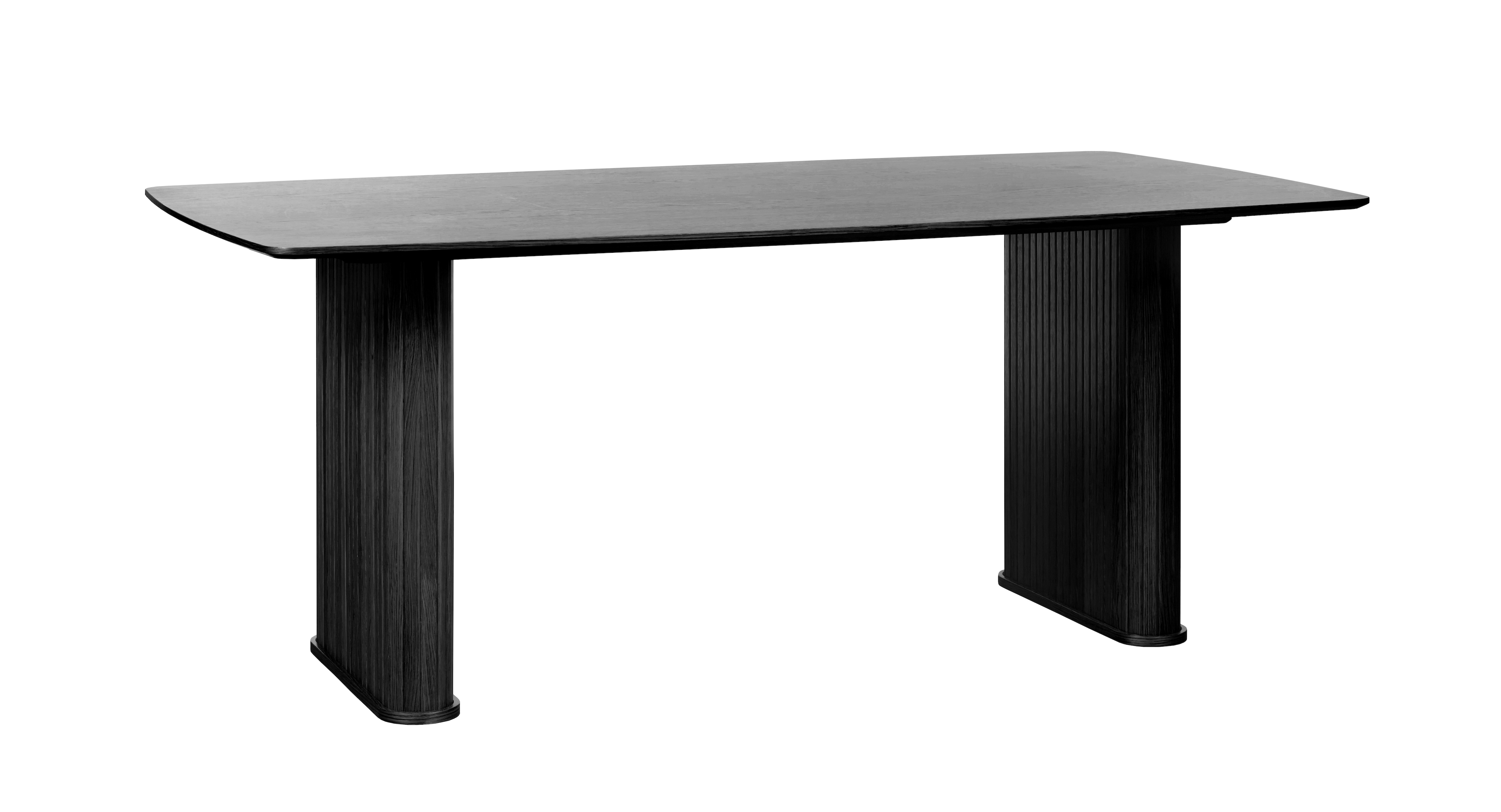 Nordic Home - Dara Esstisch Eiche Black 100x190 - Schwarz