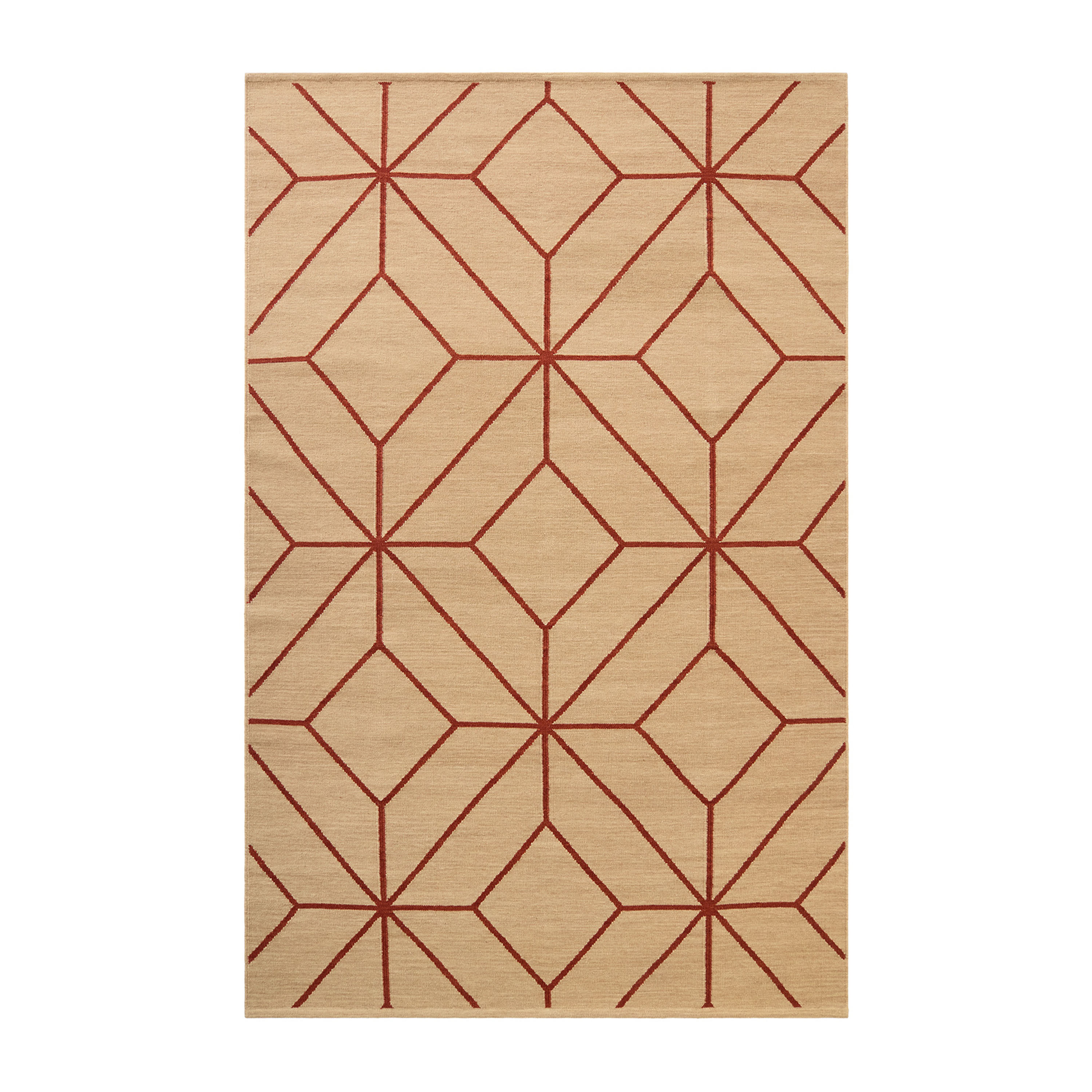 Ayur Ullmatta Beige/Rust 230x320