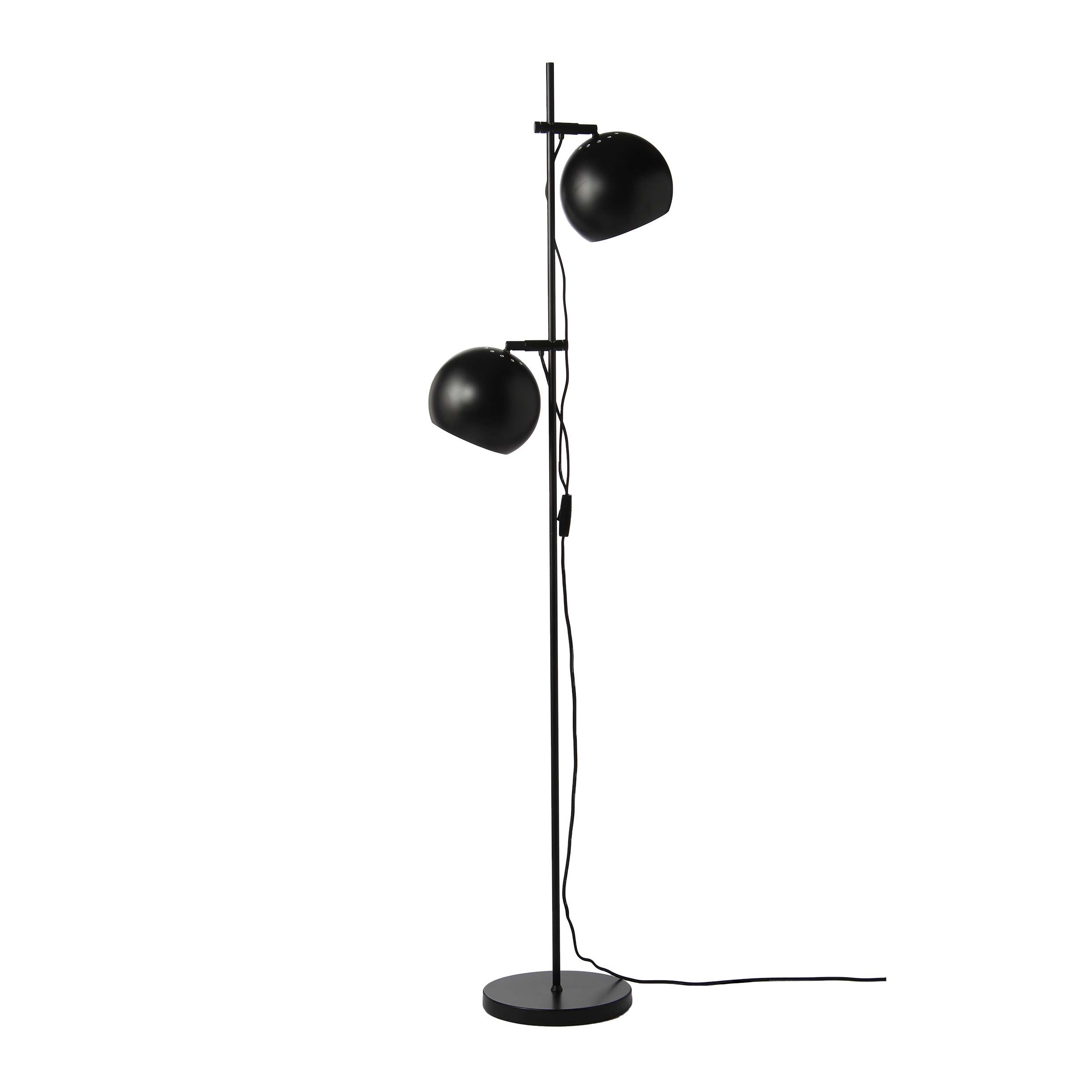 Ball Double Golvlampa Matt Black 149cm