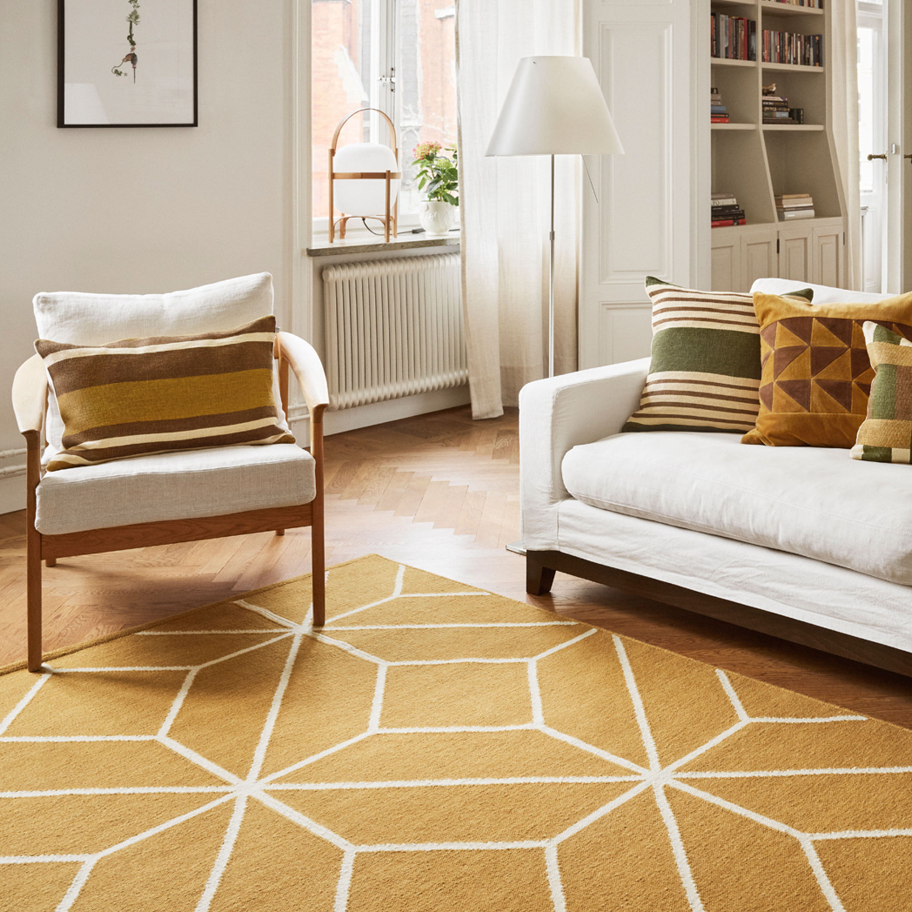 Chhatwal &amp; Jonsson Ayur Ullmatta Masala Yellow/Off White 180x270
