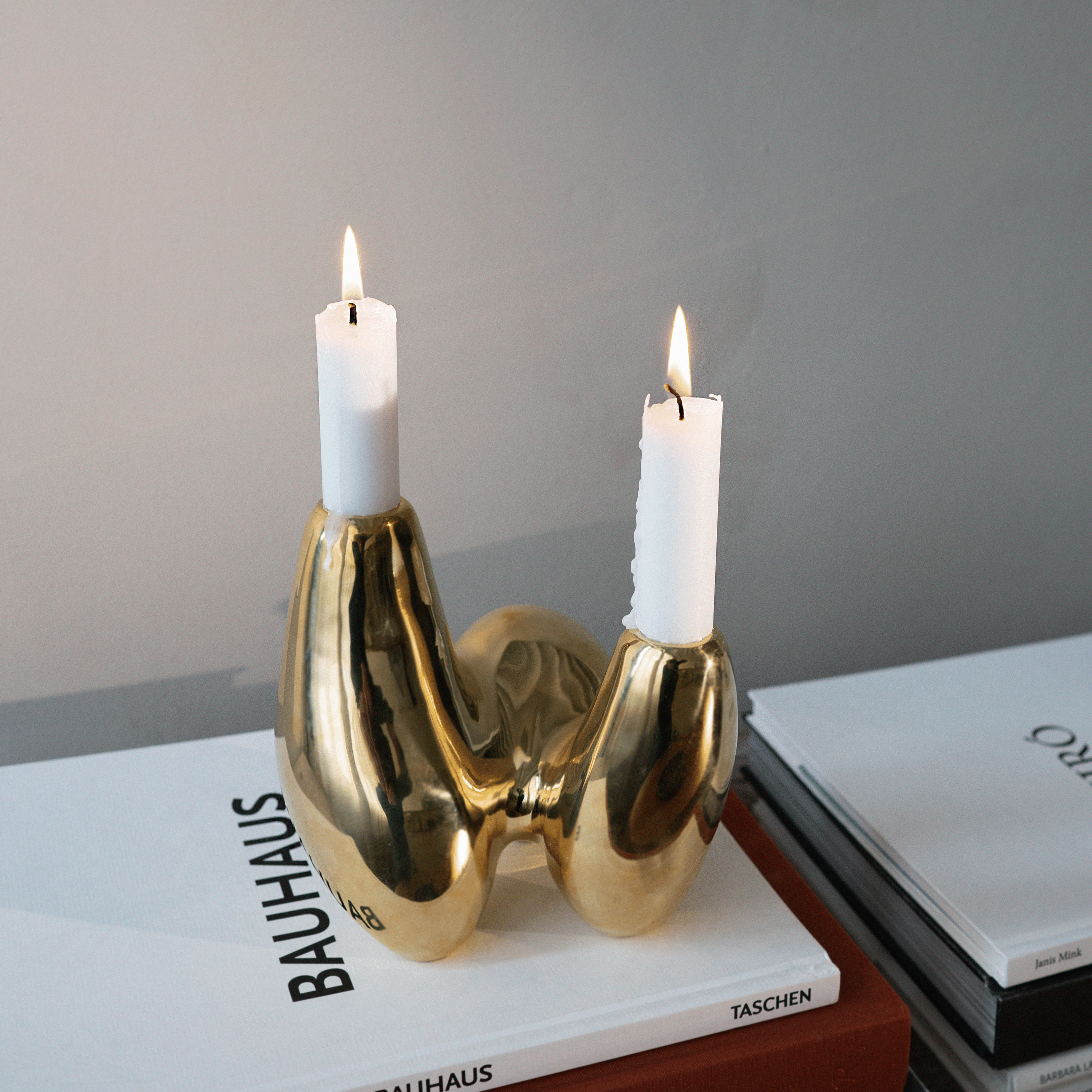 Hein Studio Unity Kerzenhalter Messing 14cm