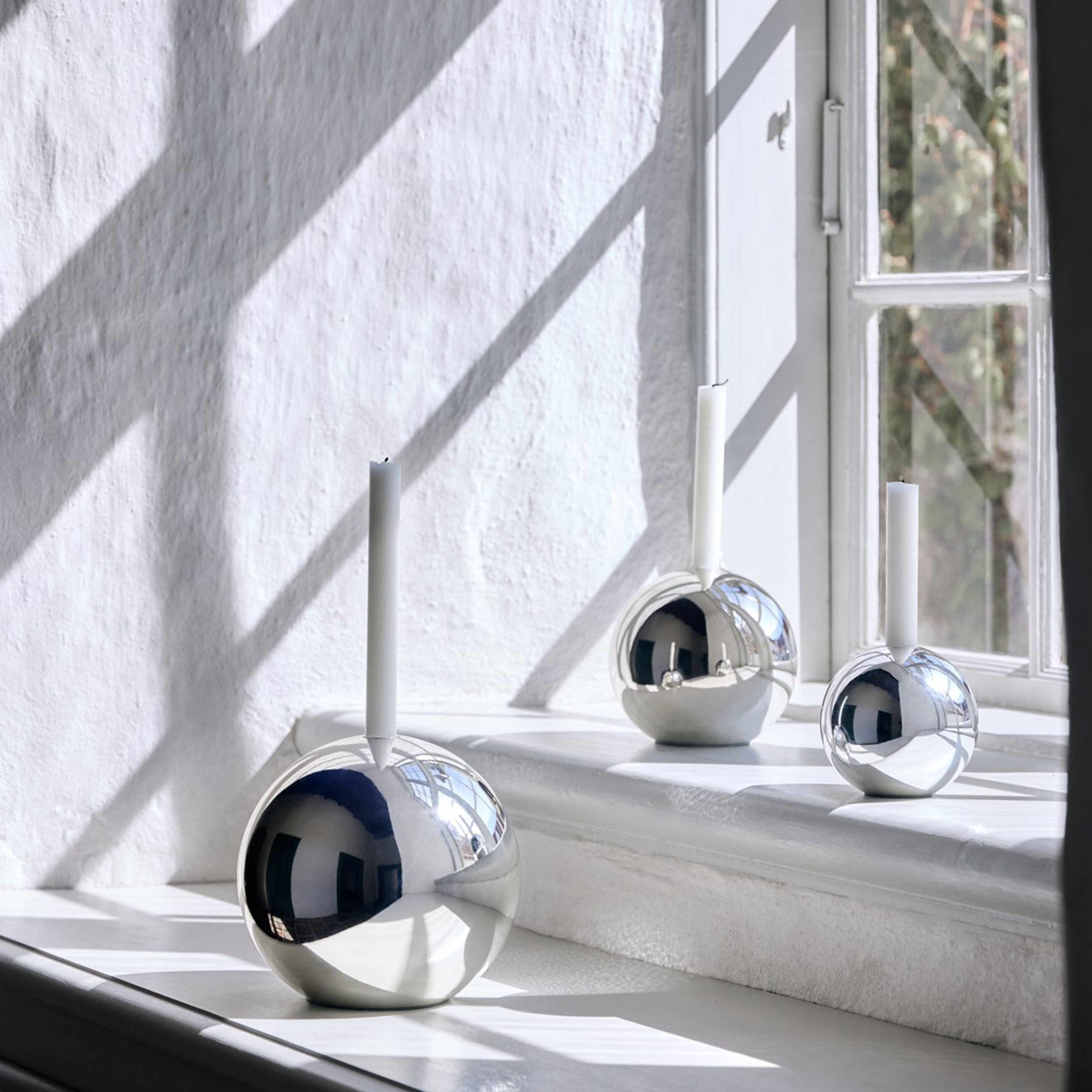 Mette Ditmer Sphere Ljusstake Chrome Large