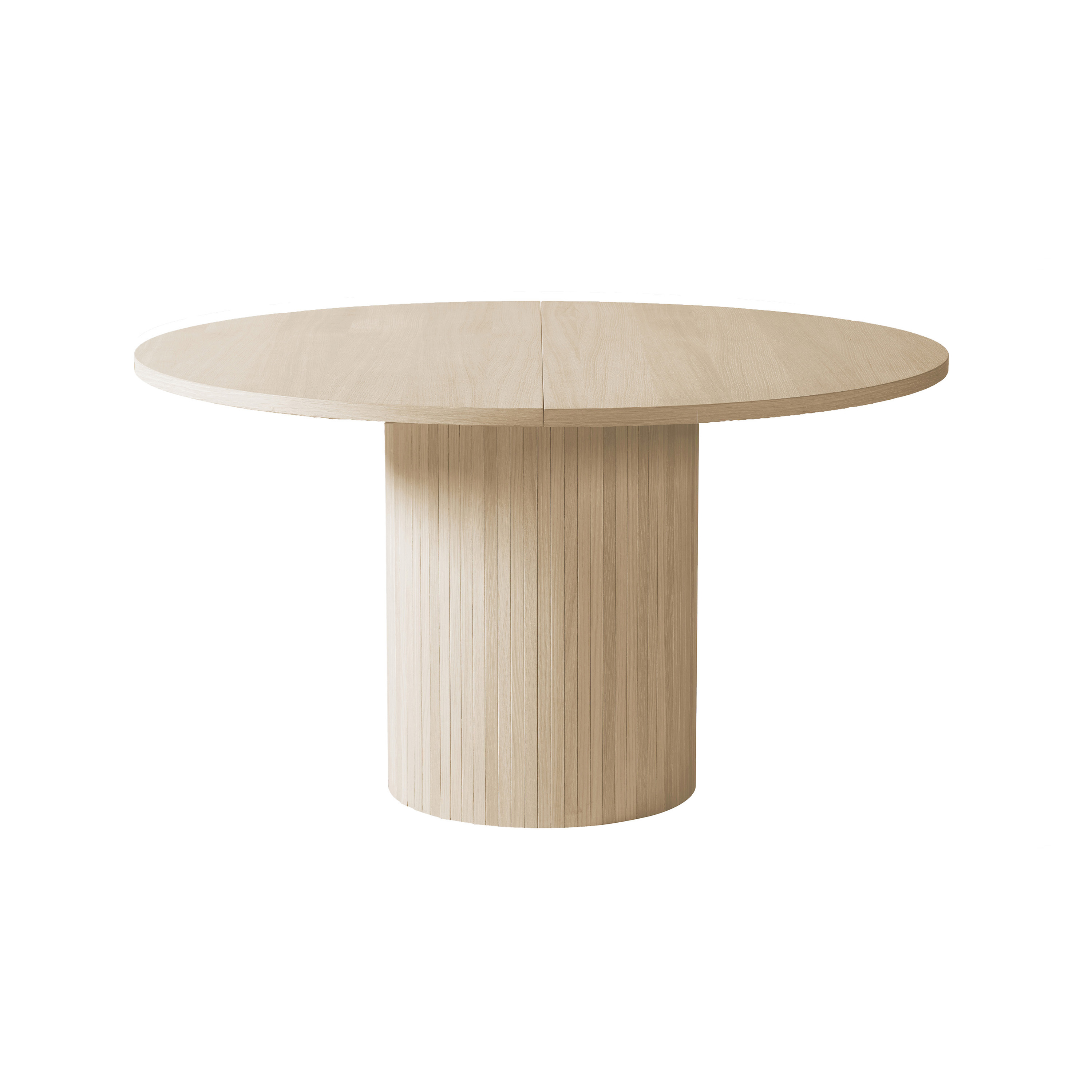 Sleepo Collection Bauer Esstisch Eiche Weiß Geölt Ø130+50