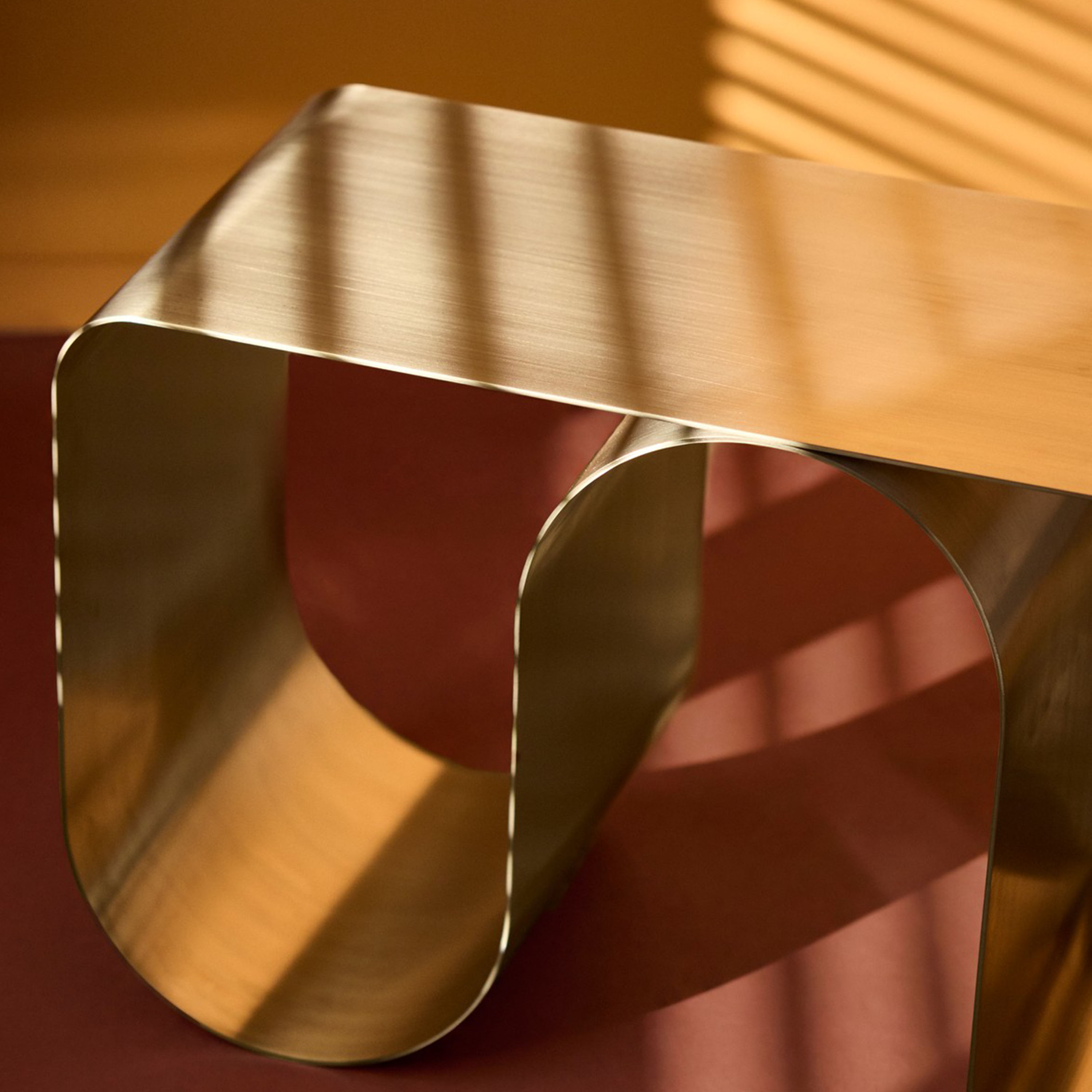 AYTM Curva Solid Bänk Silver 100cm