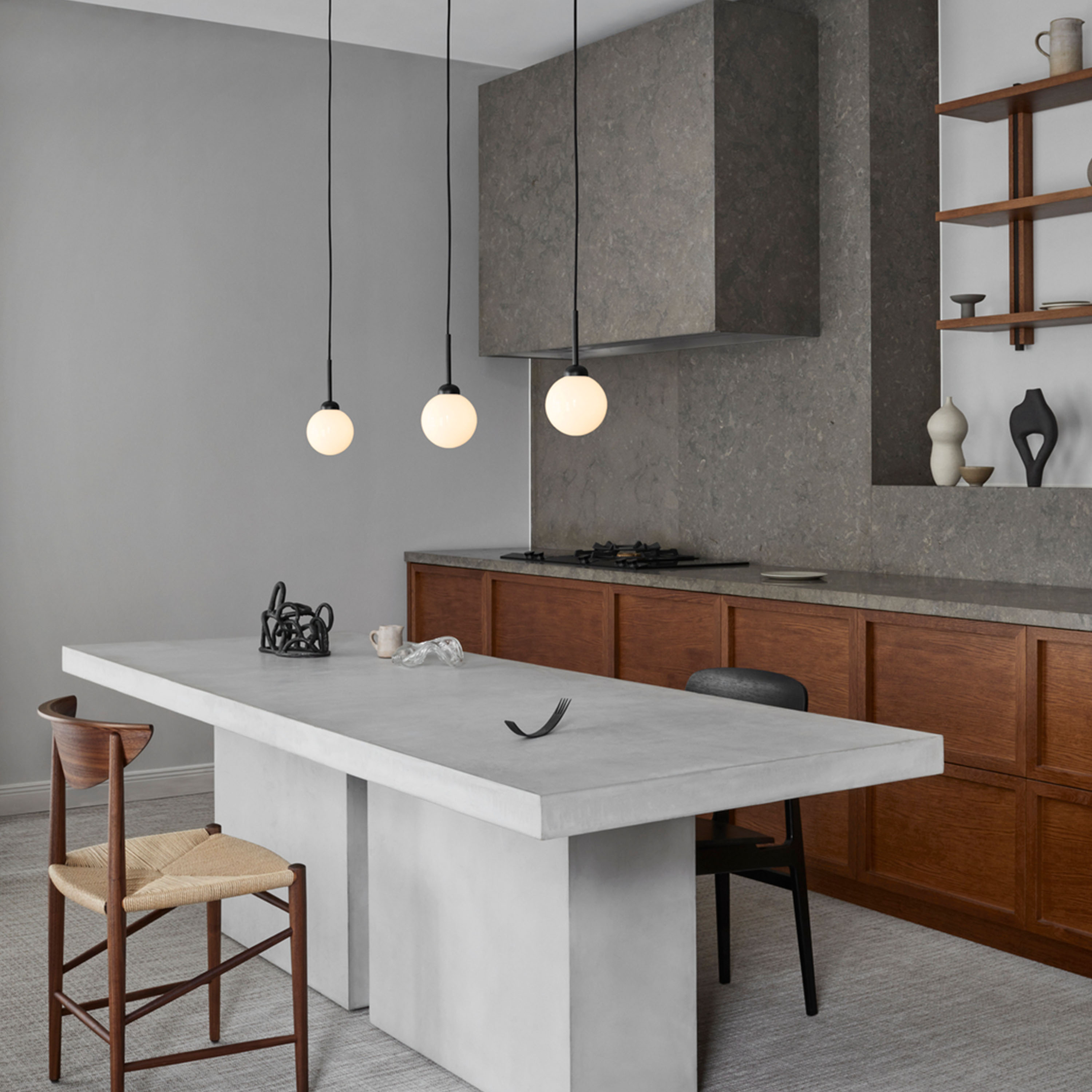 Nuura Apiales 1 Taklampa Satin Black/Opal