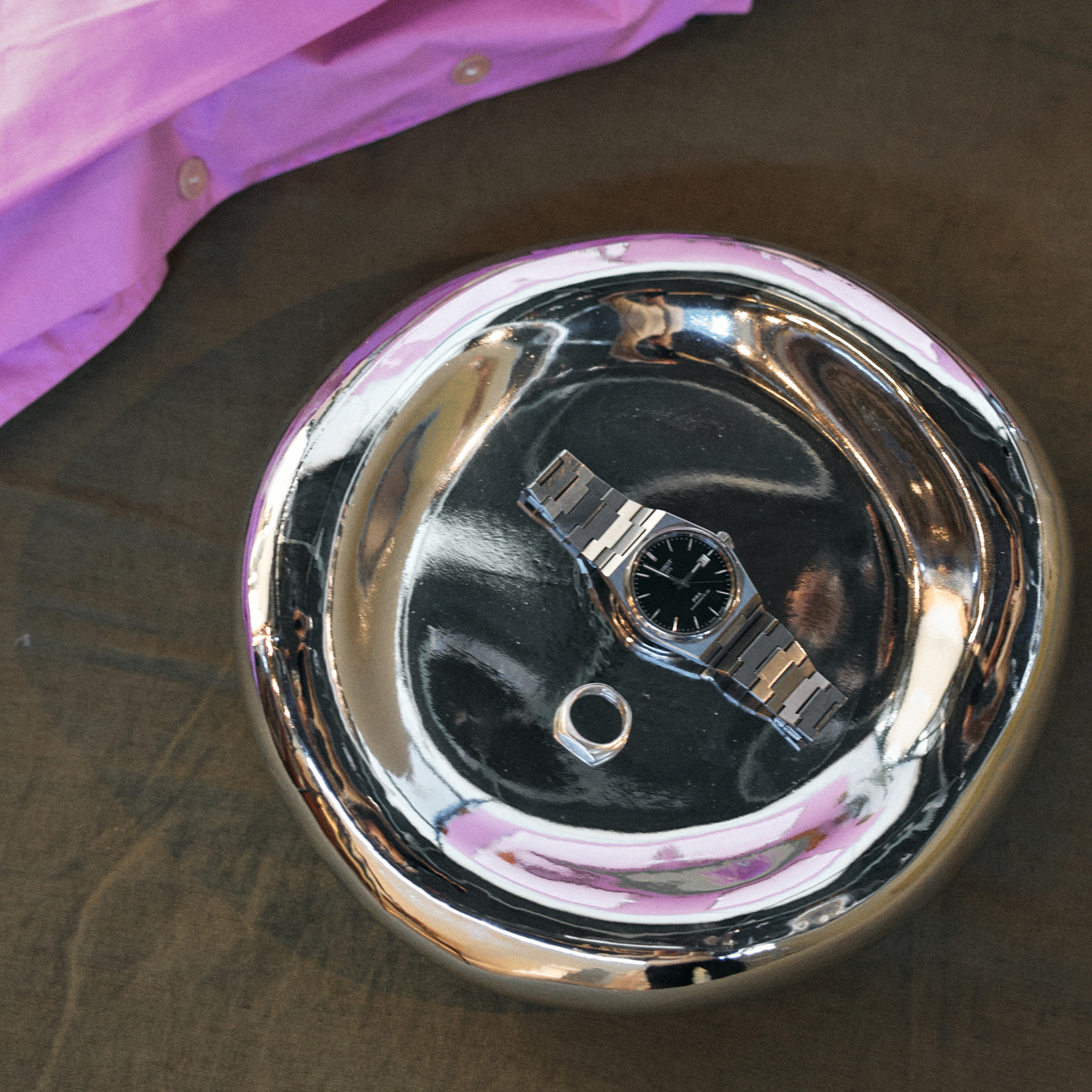 HKliving Gleam Skål Chrome 27cm