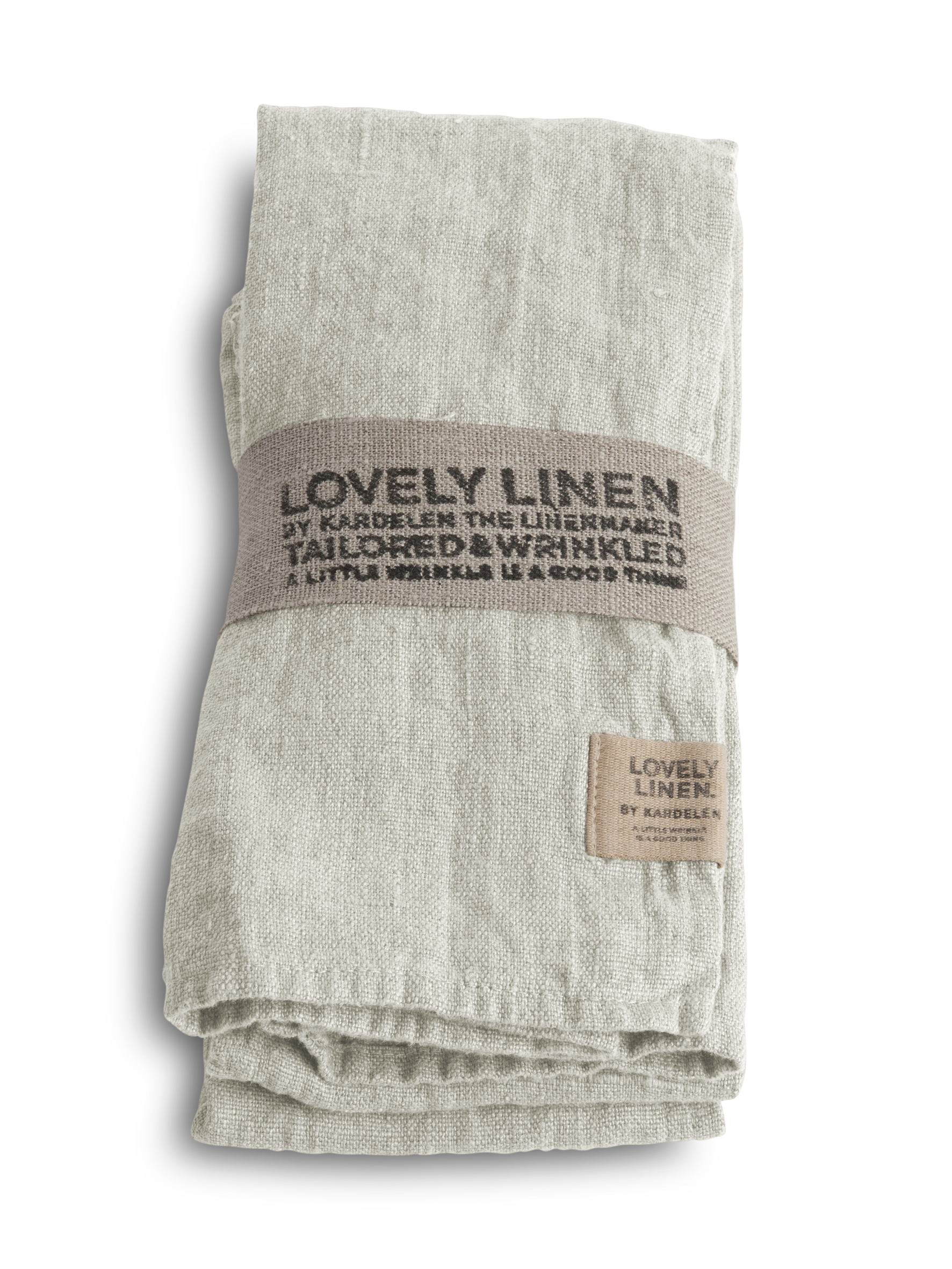 Lovely Servett Linne Light Grey 4-Pack