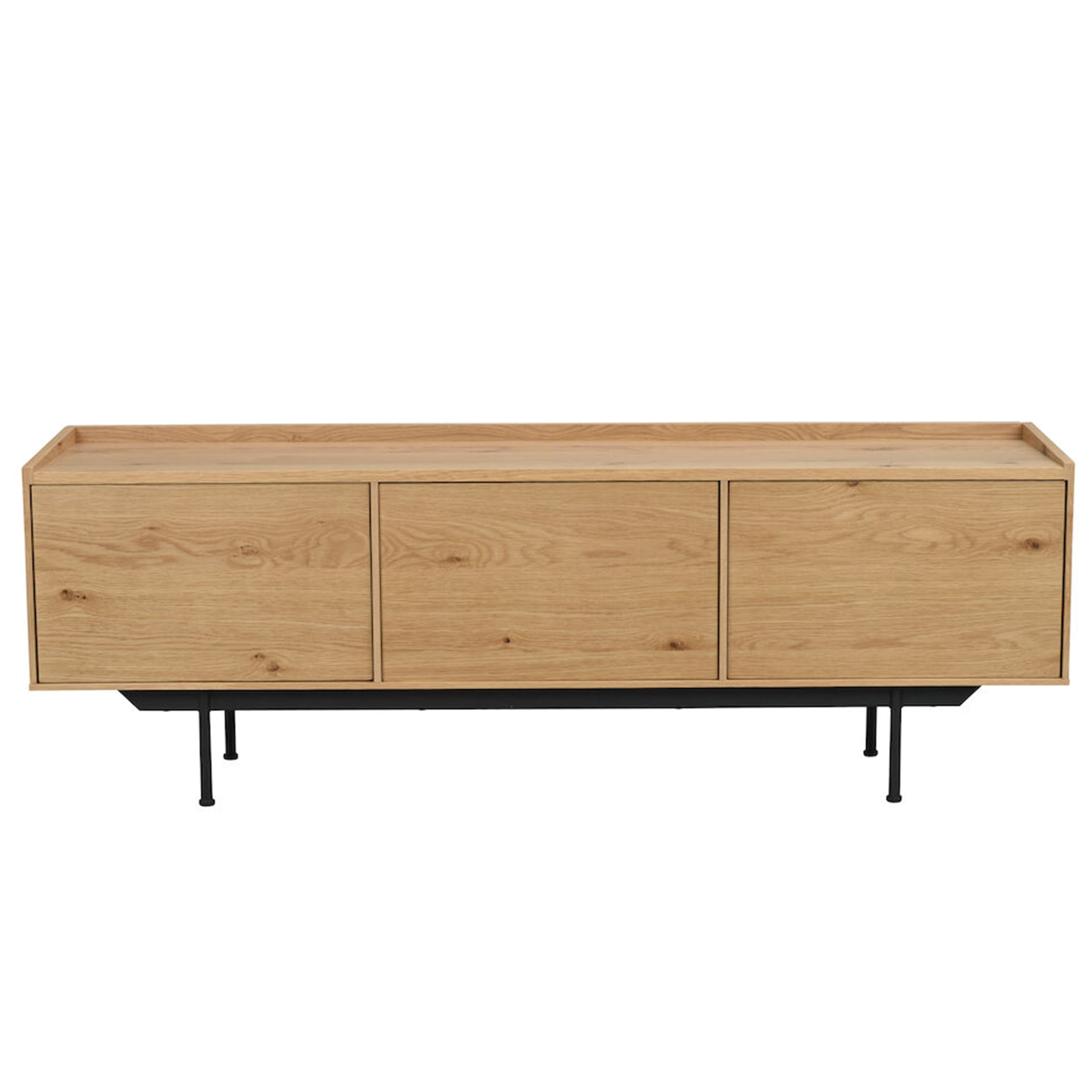 Rowico Home - Brewerton Tv-bänk Ek/Svart 160cm - Trä