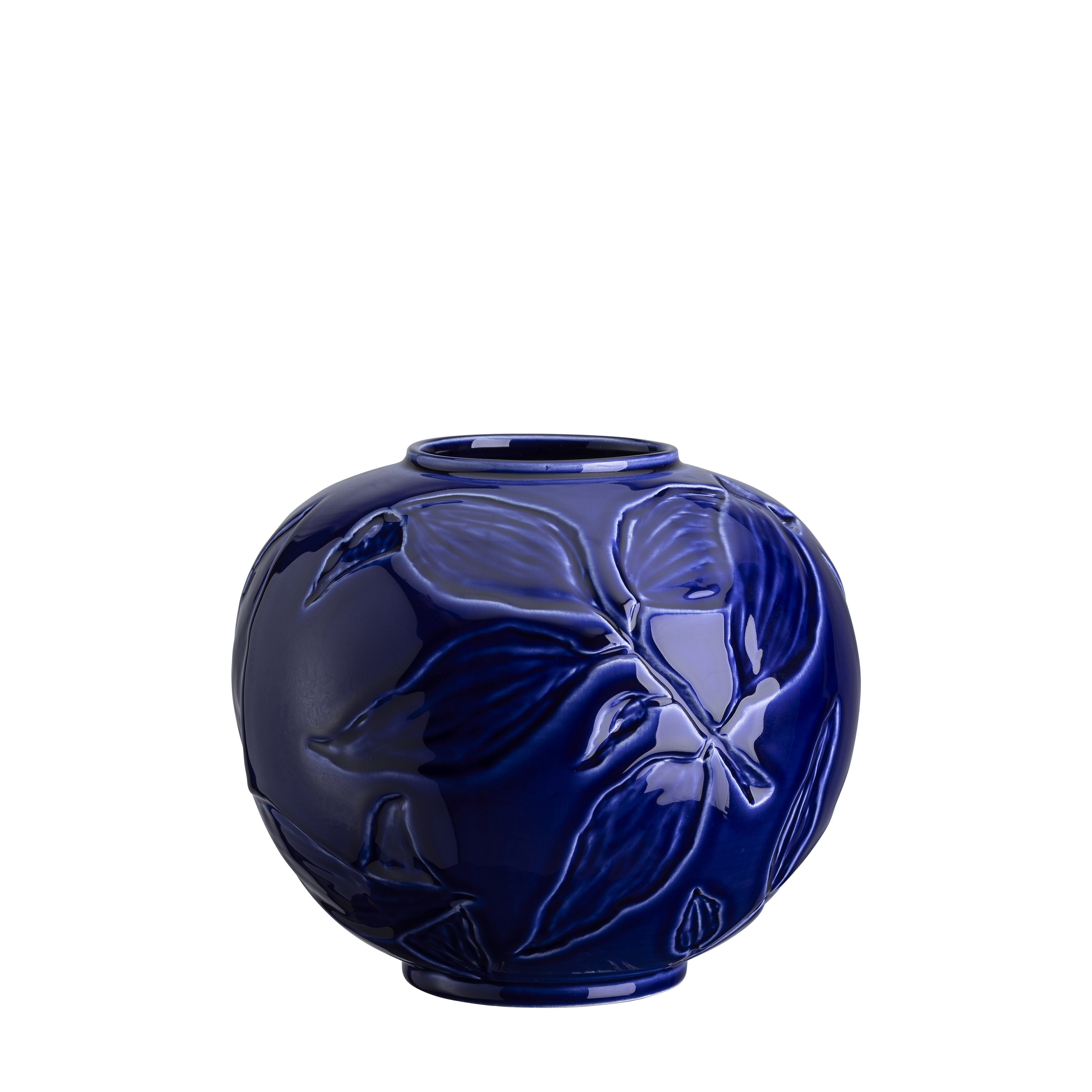 Florita Vas Glazed Agate Blue 15cm