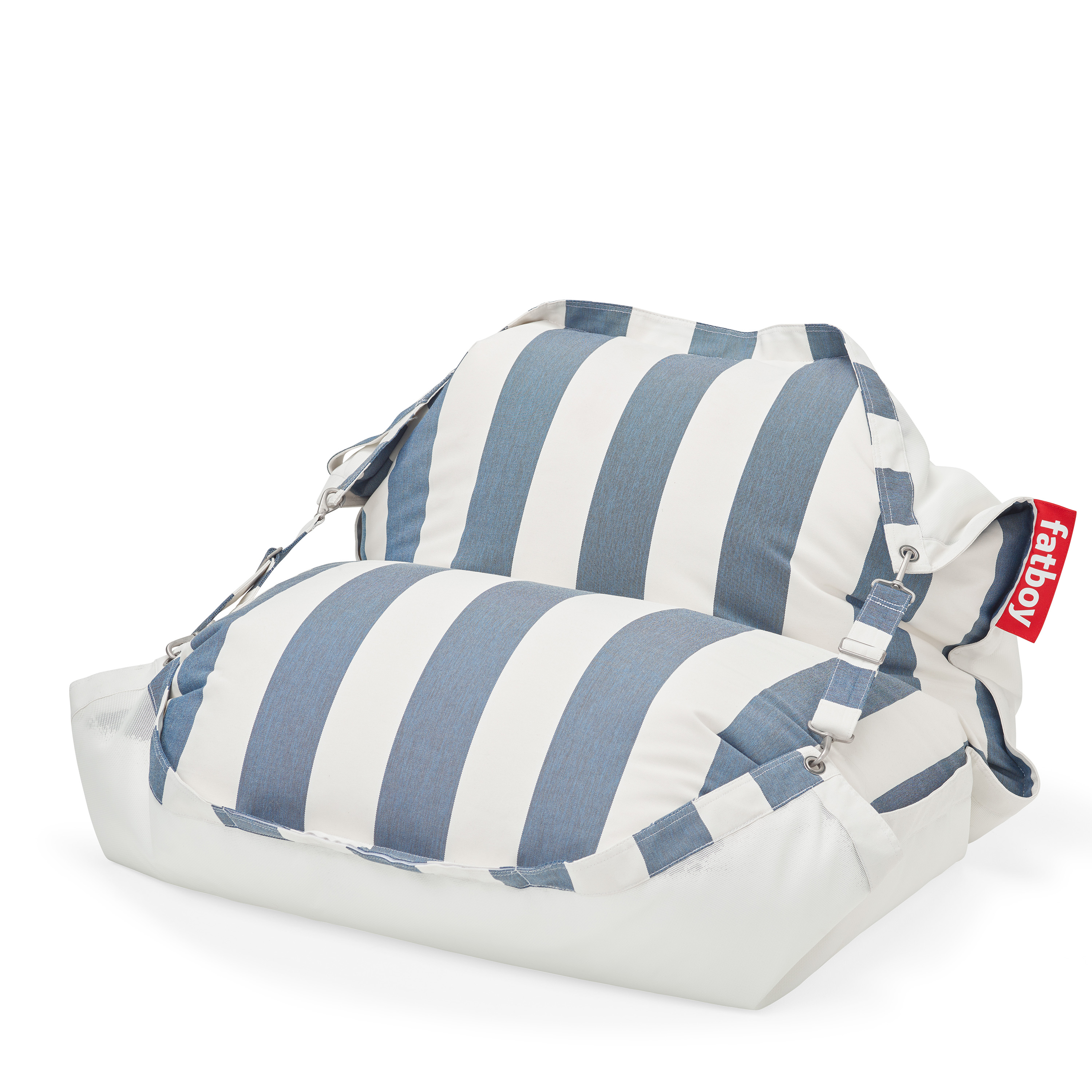 Original Floatzac Sittpuff Stripe Ocean Blue