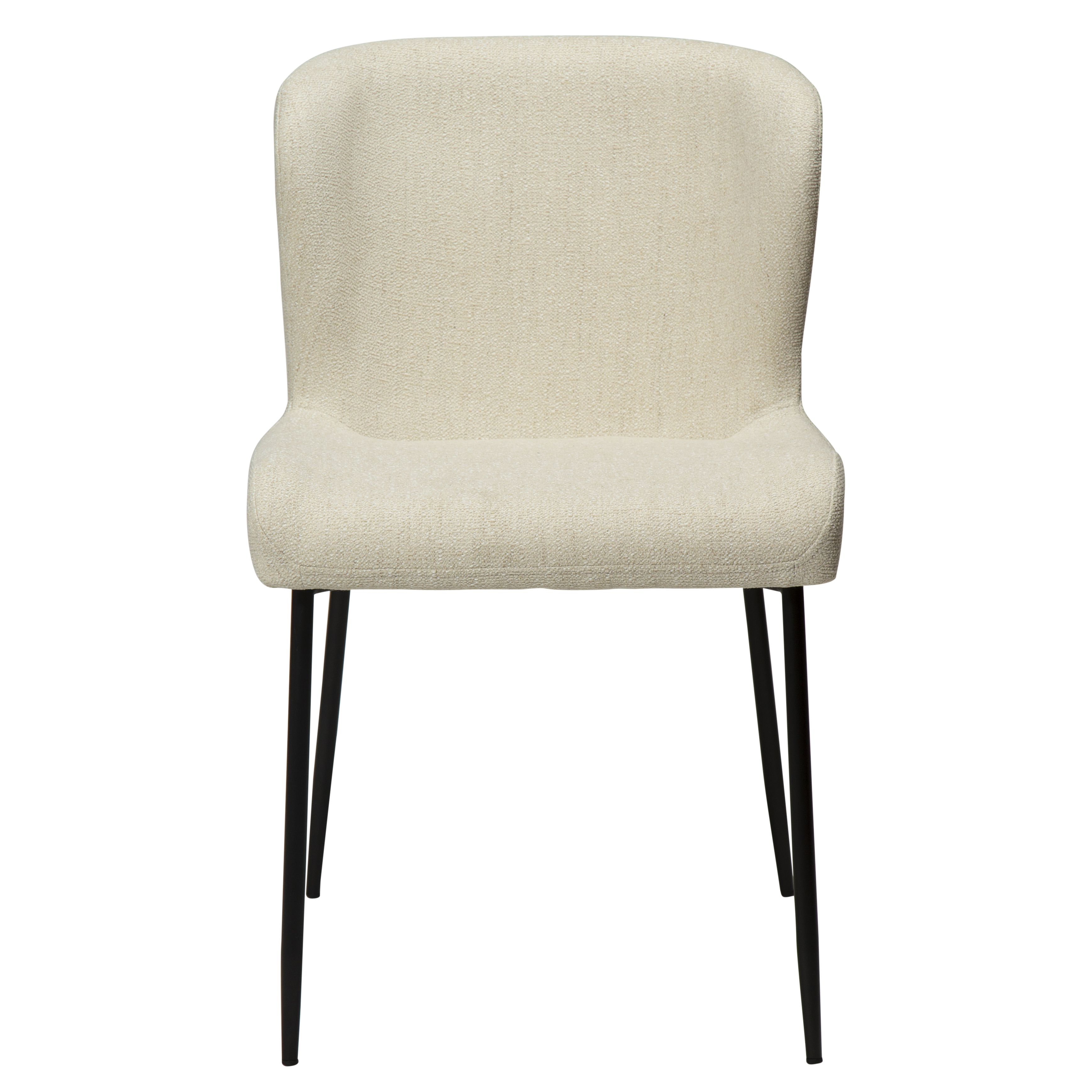 Dan Form Glam spisestol boucle lysebeige/svart