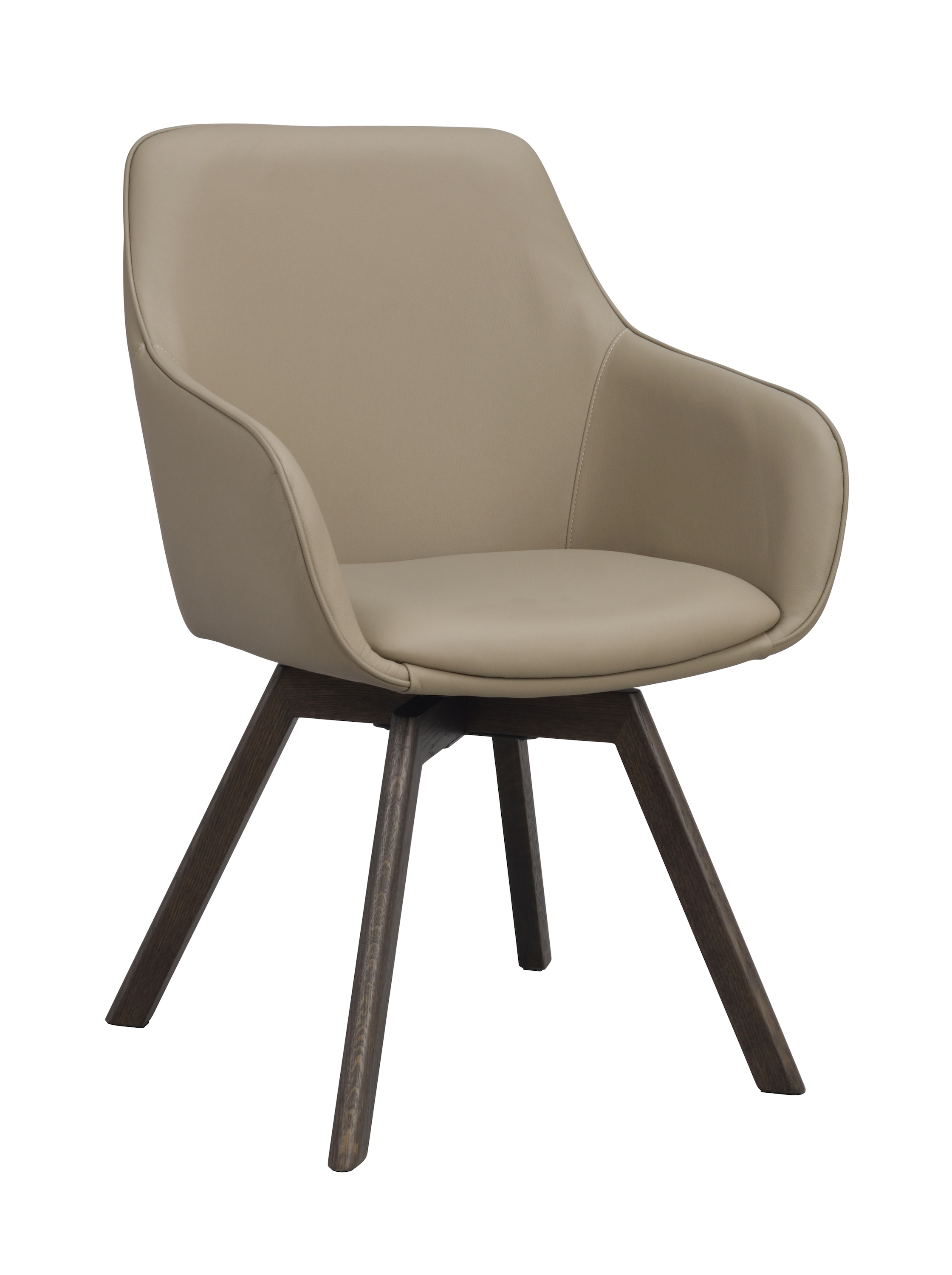 Rowico Home Alison Karmstol Beige Läder/Brun
