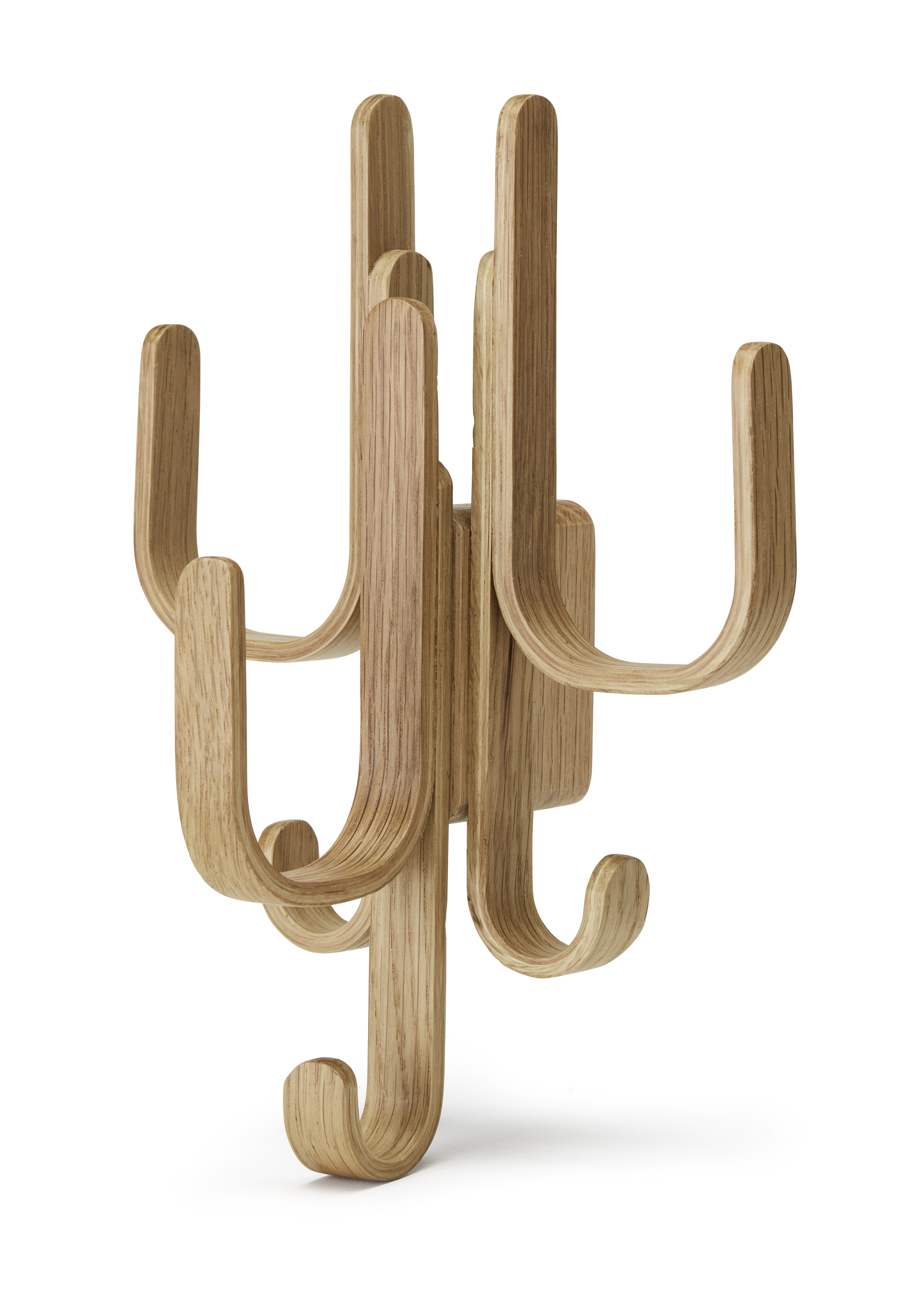 Cooee Design - Woody Three Vegghenger Eik - Holz  - Kroker & Hengere