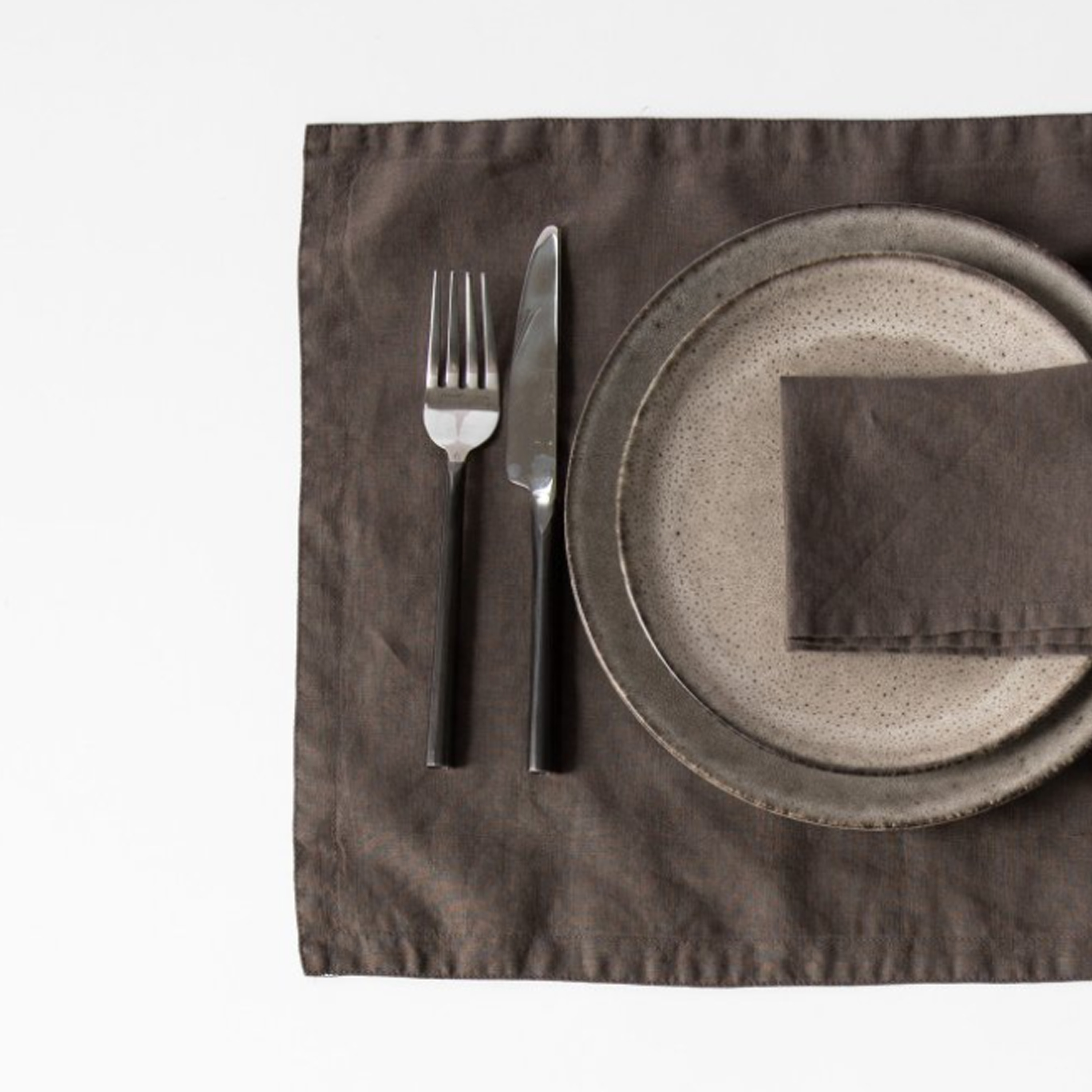 Tell me more Bordstablett Leinen Taupe