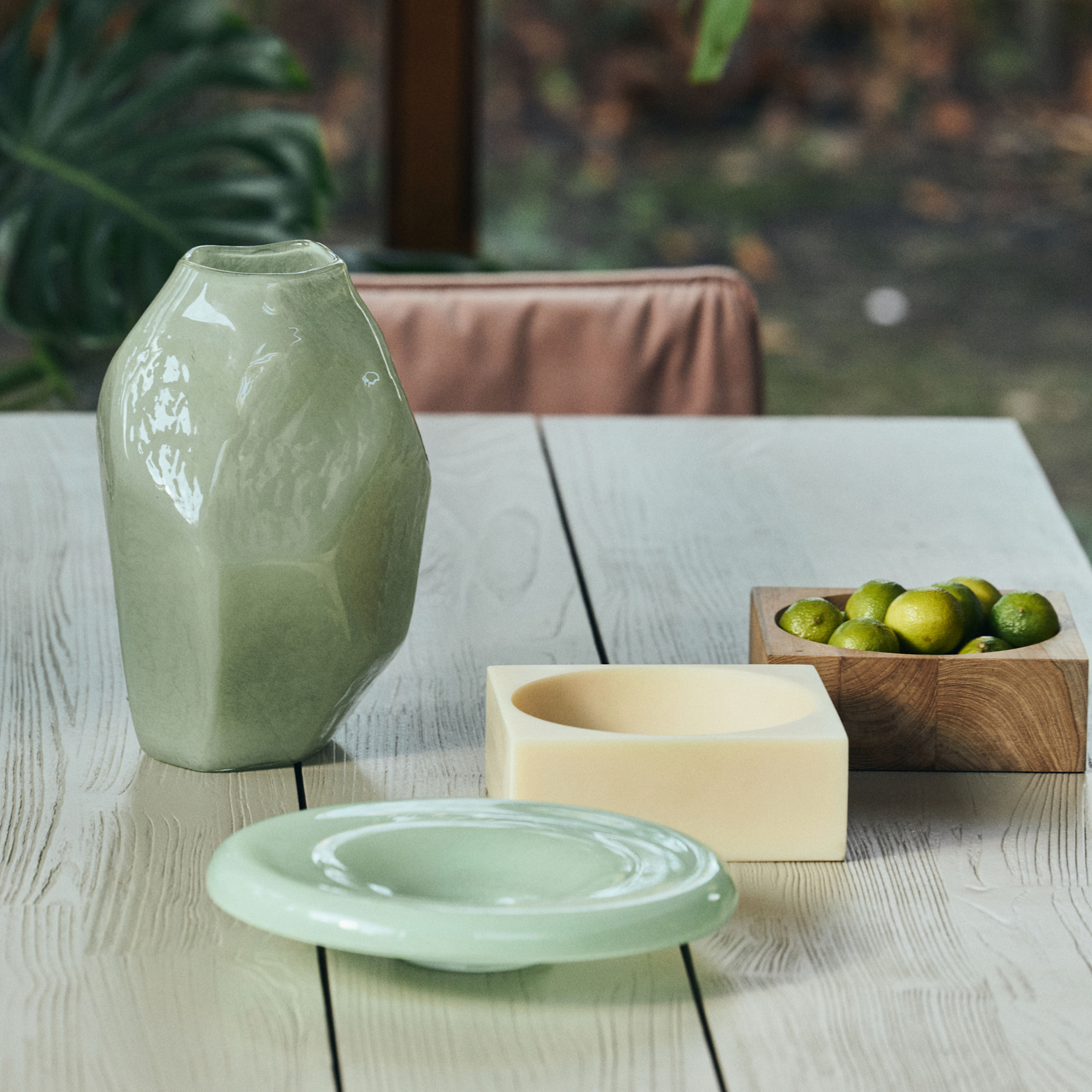 HKliving Gemstone Vas Jade 34cm