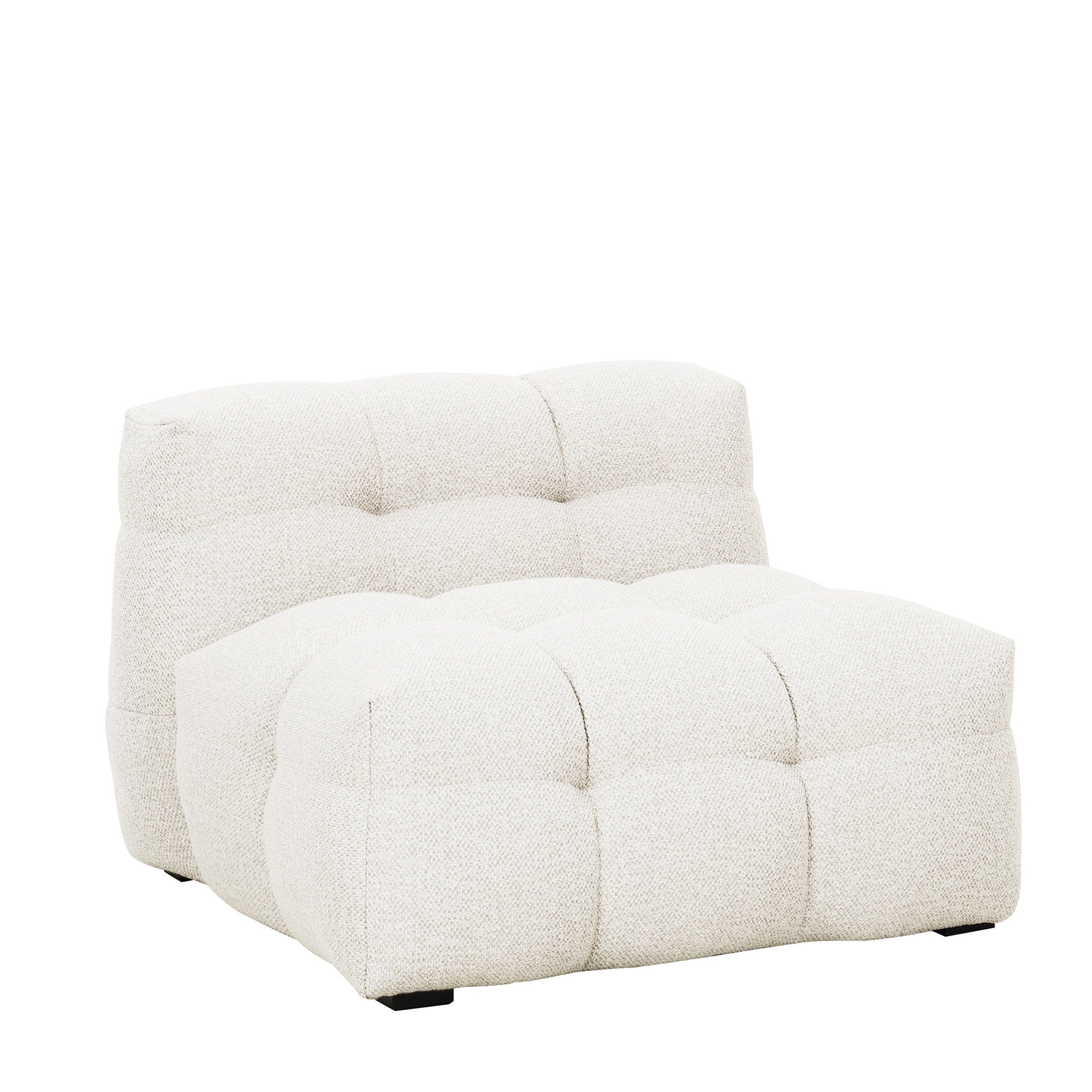 Billie Loungestol Ivory Bouclé 89cm