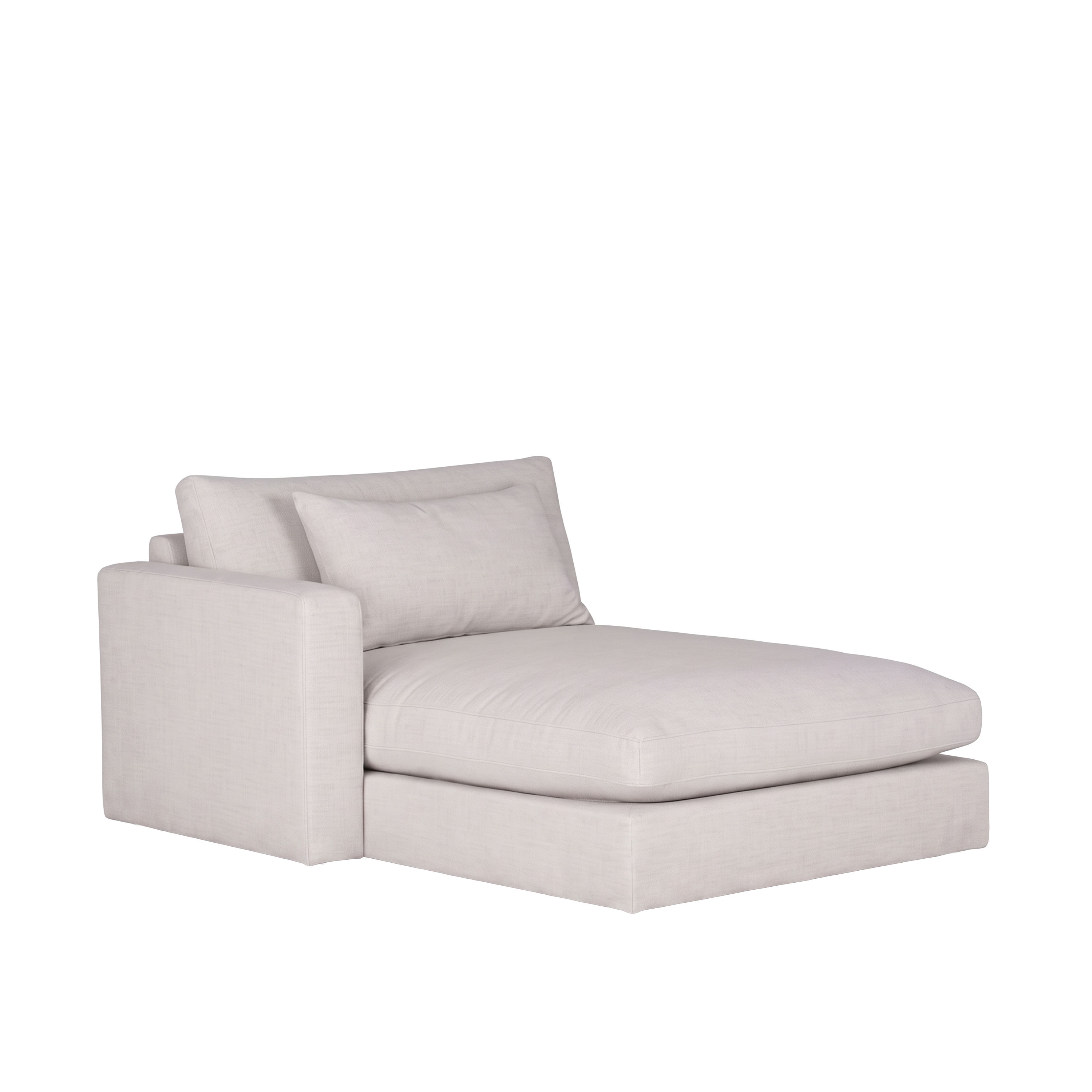 Isola Chaise Module Left Linen 126x160