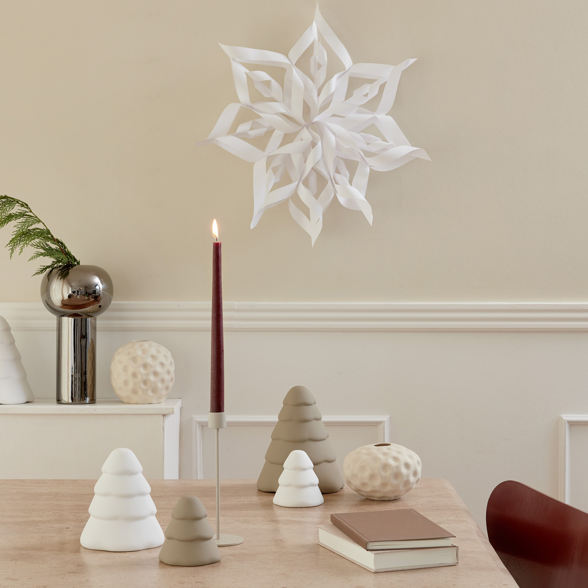 Cooee Design Snowy Koriste 20 cm White