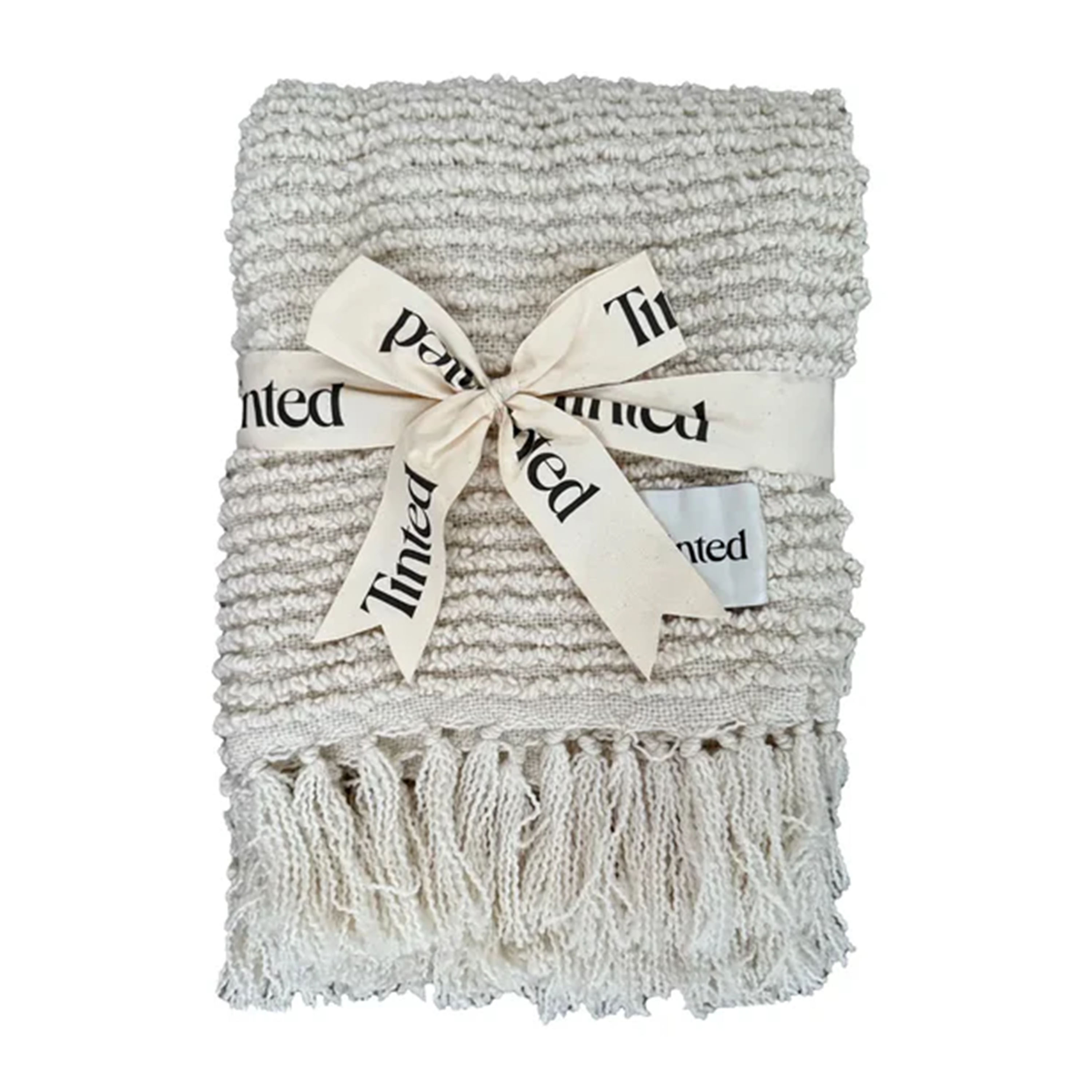 Janzen Bouclépläd Solid Natural Brown 130x170