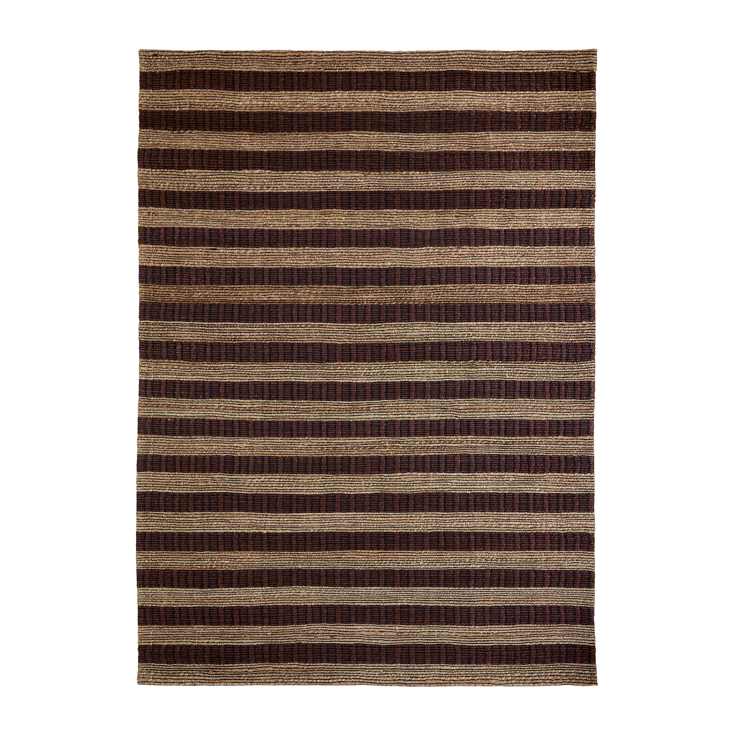House Doctor - Block Jutematte Brun/Natur 230x160 - Jute- & Sisaltepper