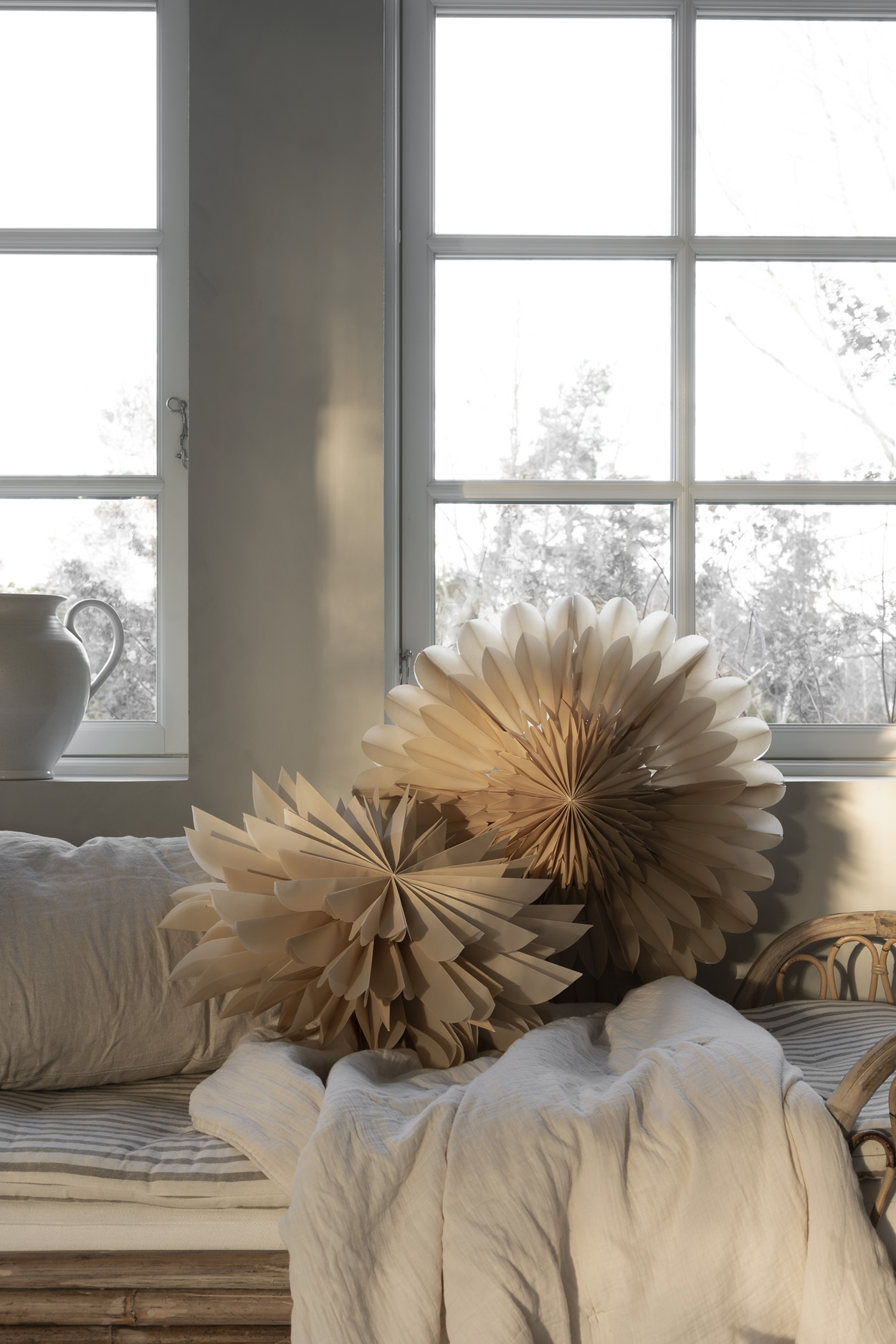 Watt &amp; Veke Athena Julstjärna Beige 50