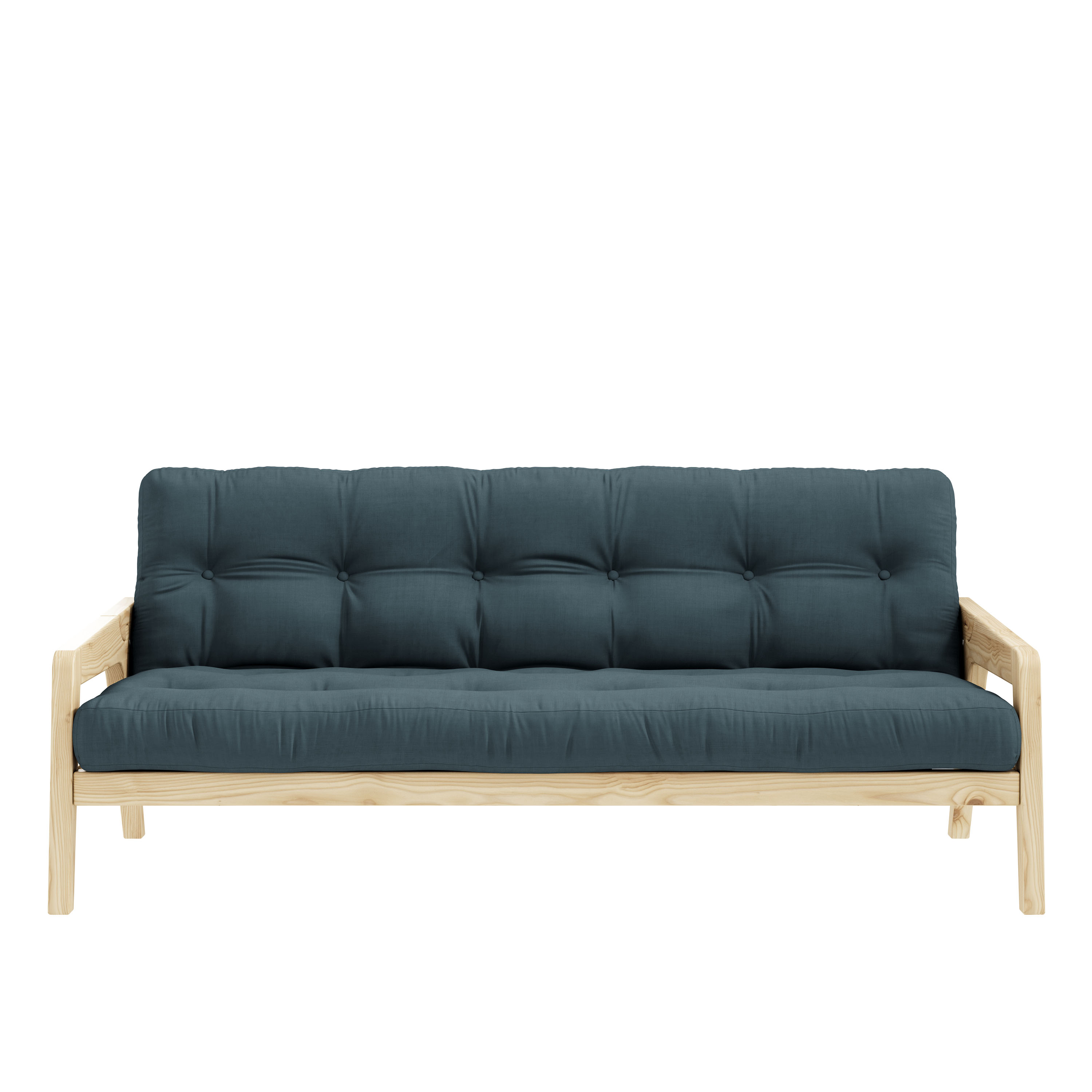 Grab Bäddsoffa Natur/Petrol Blue 204cm
