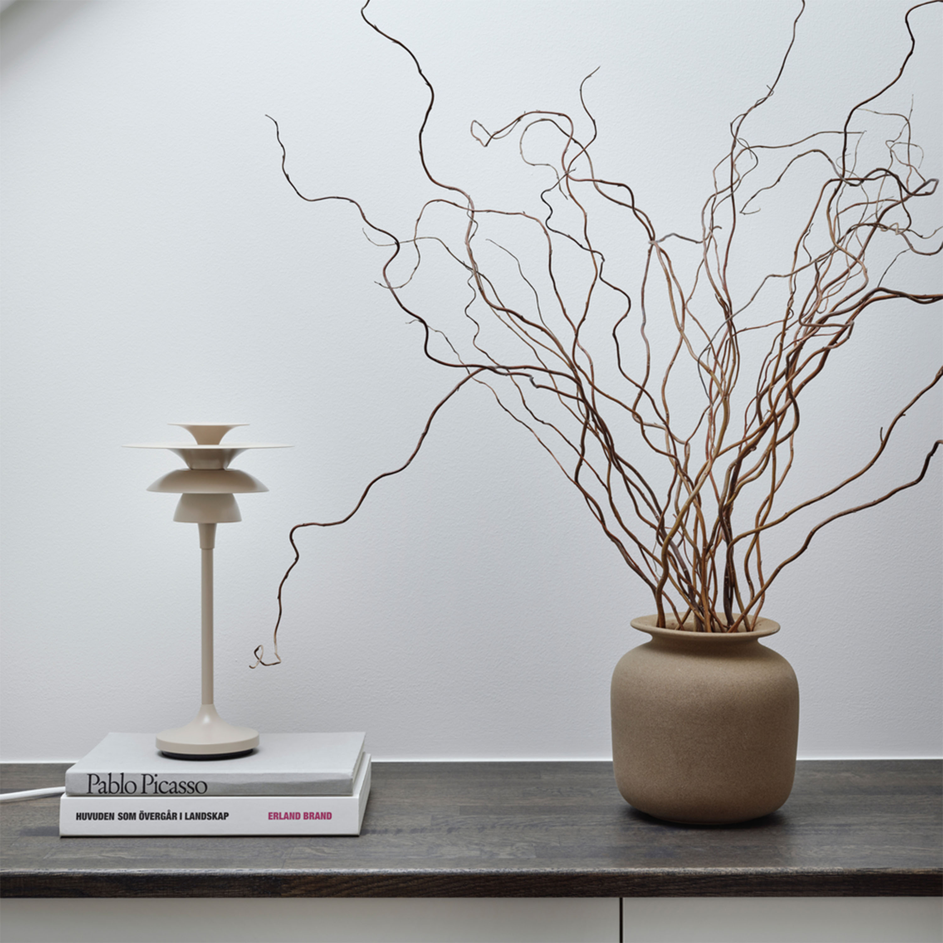 Belid Picasso Tischlampe Nougat 35cm