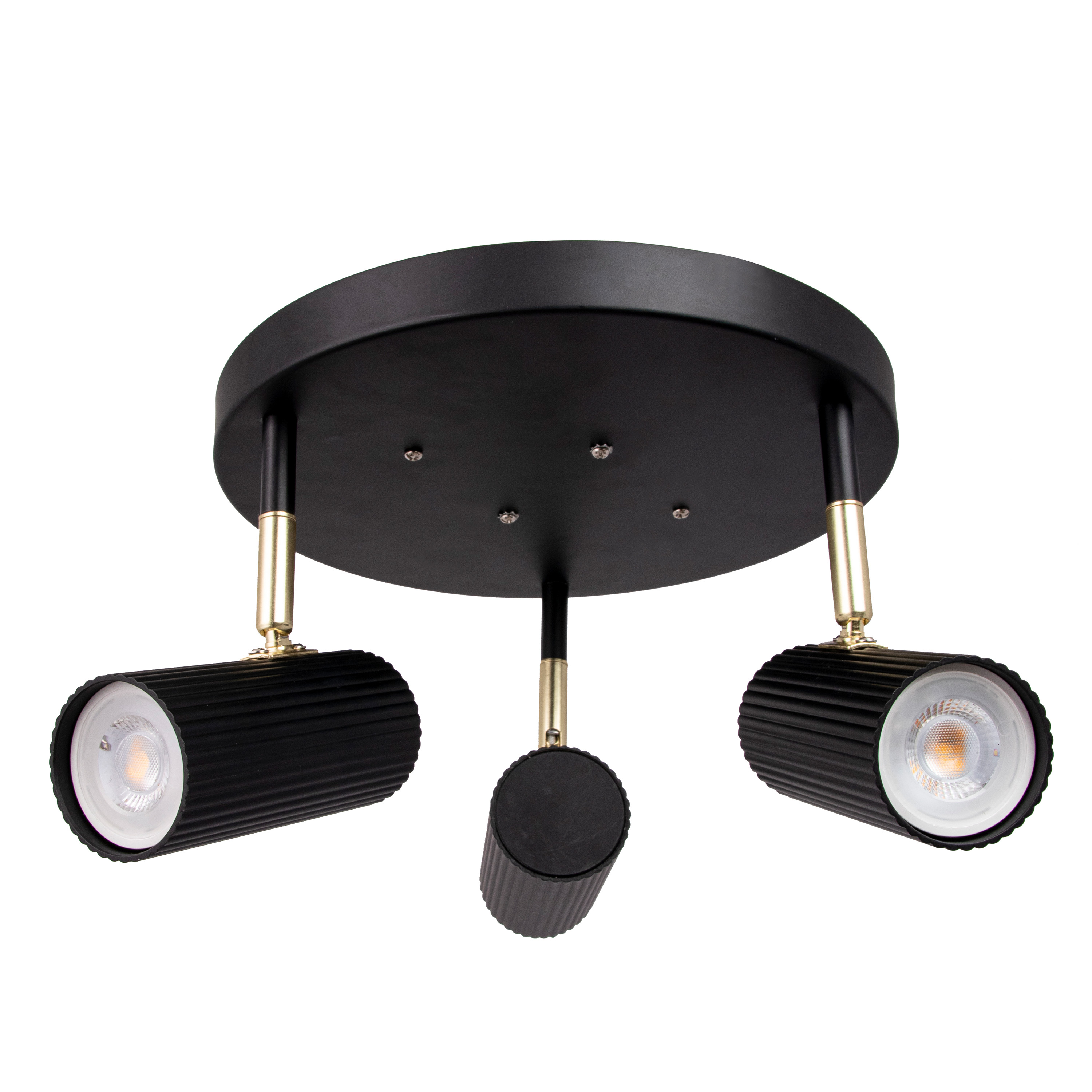Globen Lighting Hubble 3 Round Spotlight Svart