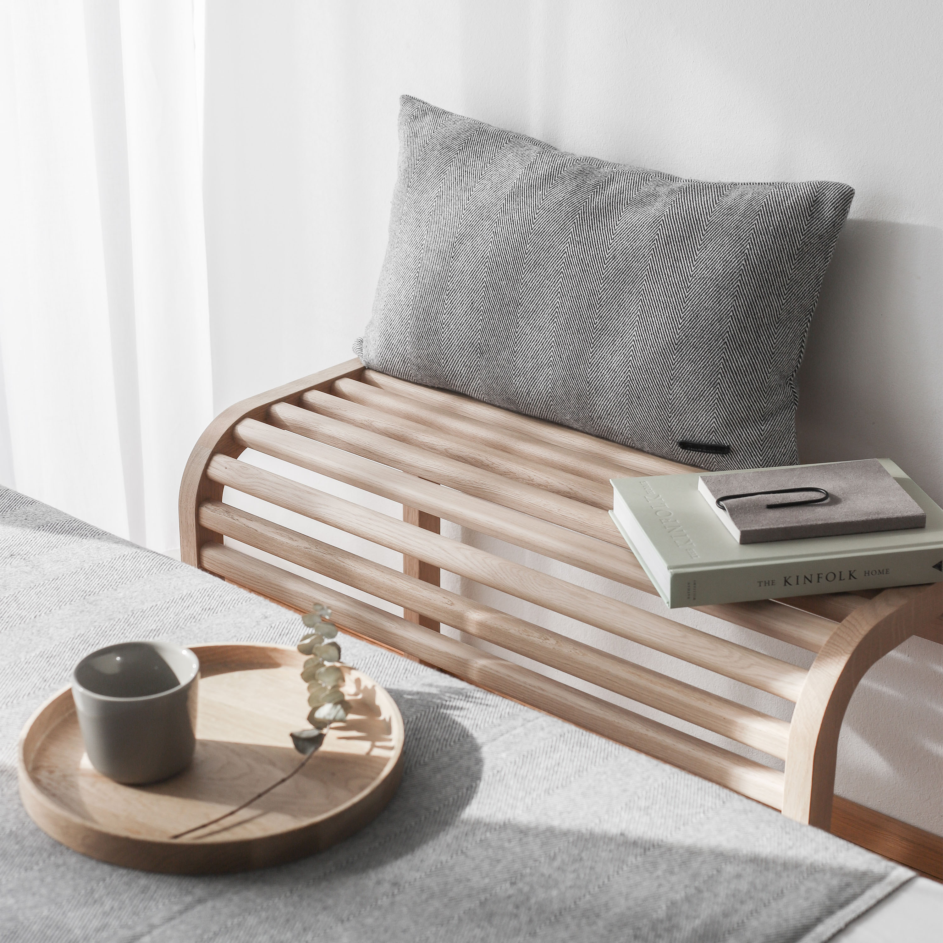 Andersen Furniture B1 Benk Hvitpigmentert Eik 80cm